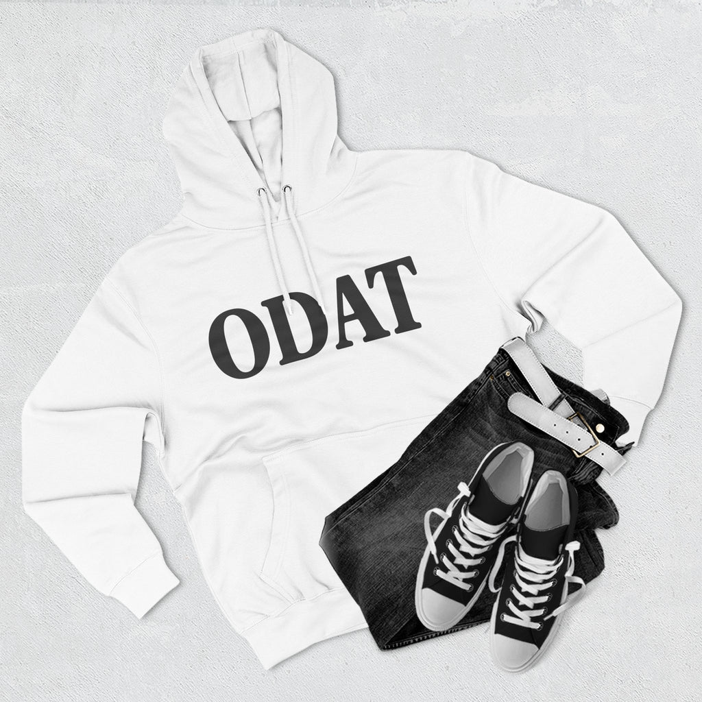 ODAT Hoodie — Minimalist Text Graphic Fleece Pullover