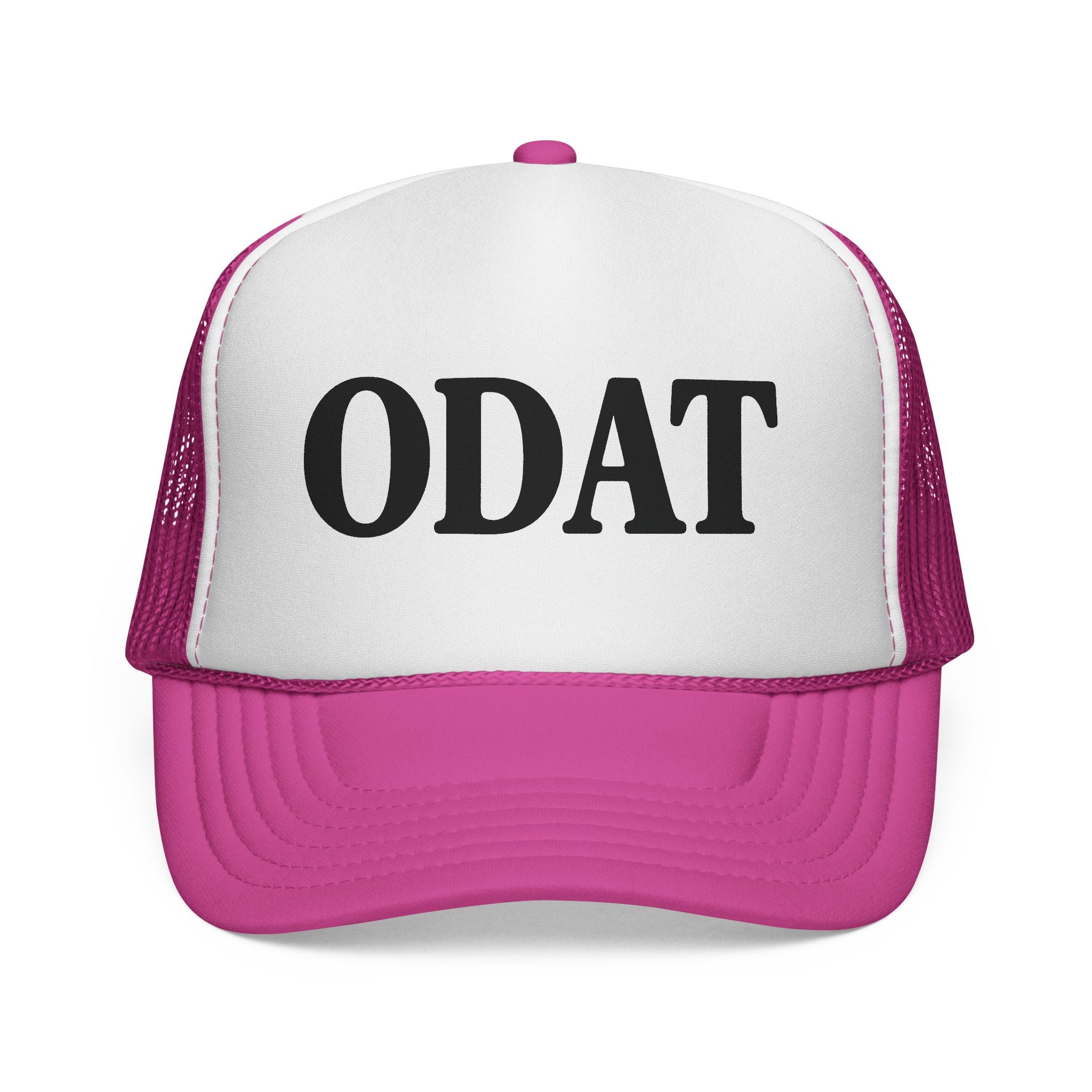 ODAT Trucker Hat - Retro Bold Logo Mesh Cap