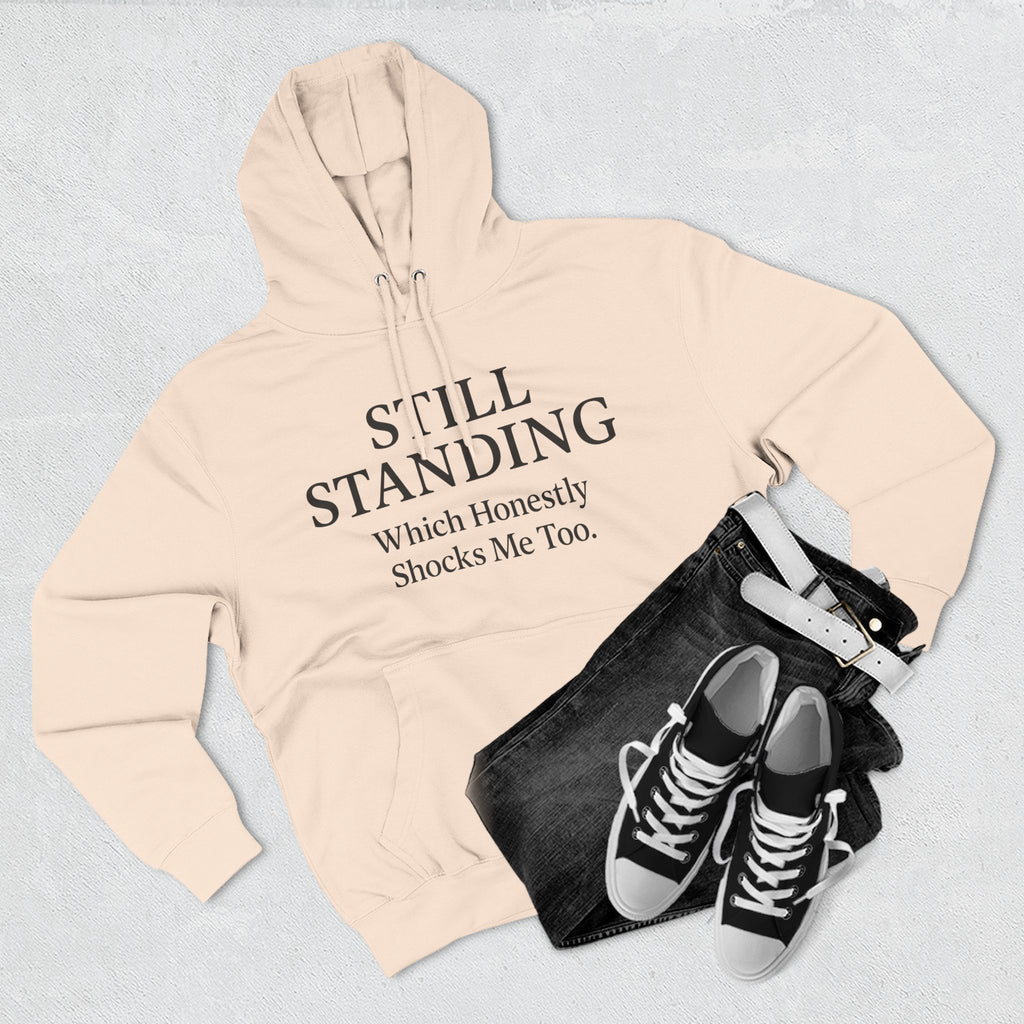 Hoodie - "Still Standing" Inspirational Fleece Hoodie