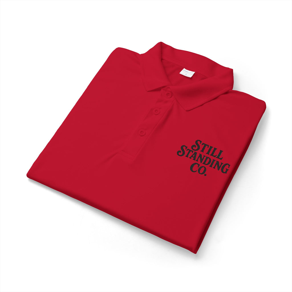 Still Standing Co. Polo Shirt — Embroidered Logo Performance Polo