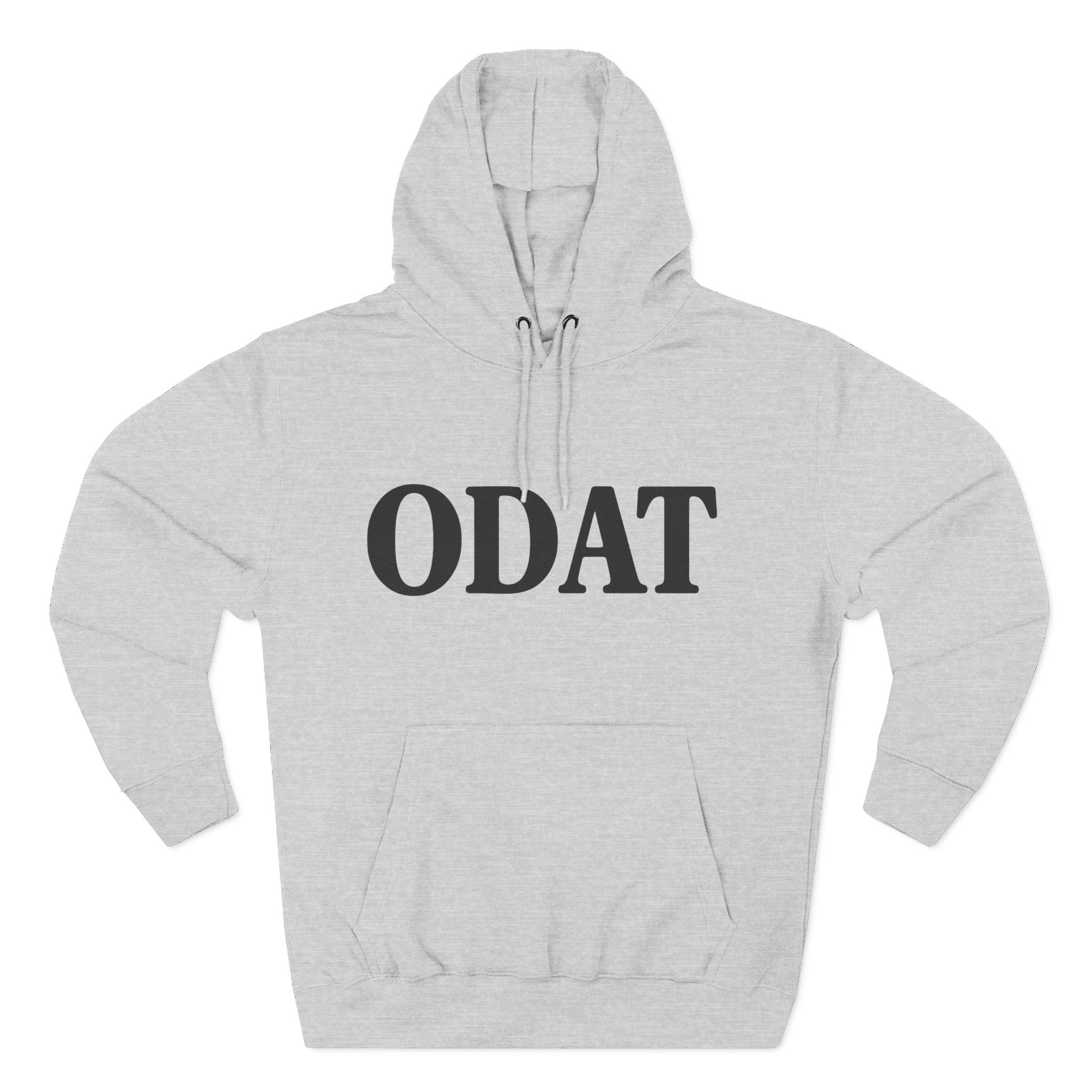 ODAT Hoodie — Minimalist Text Graphic Fleece Pullover
