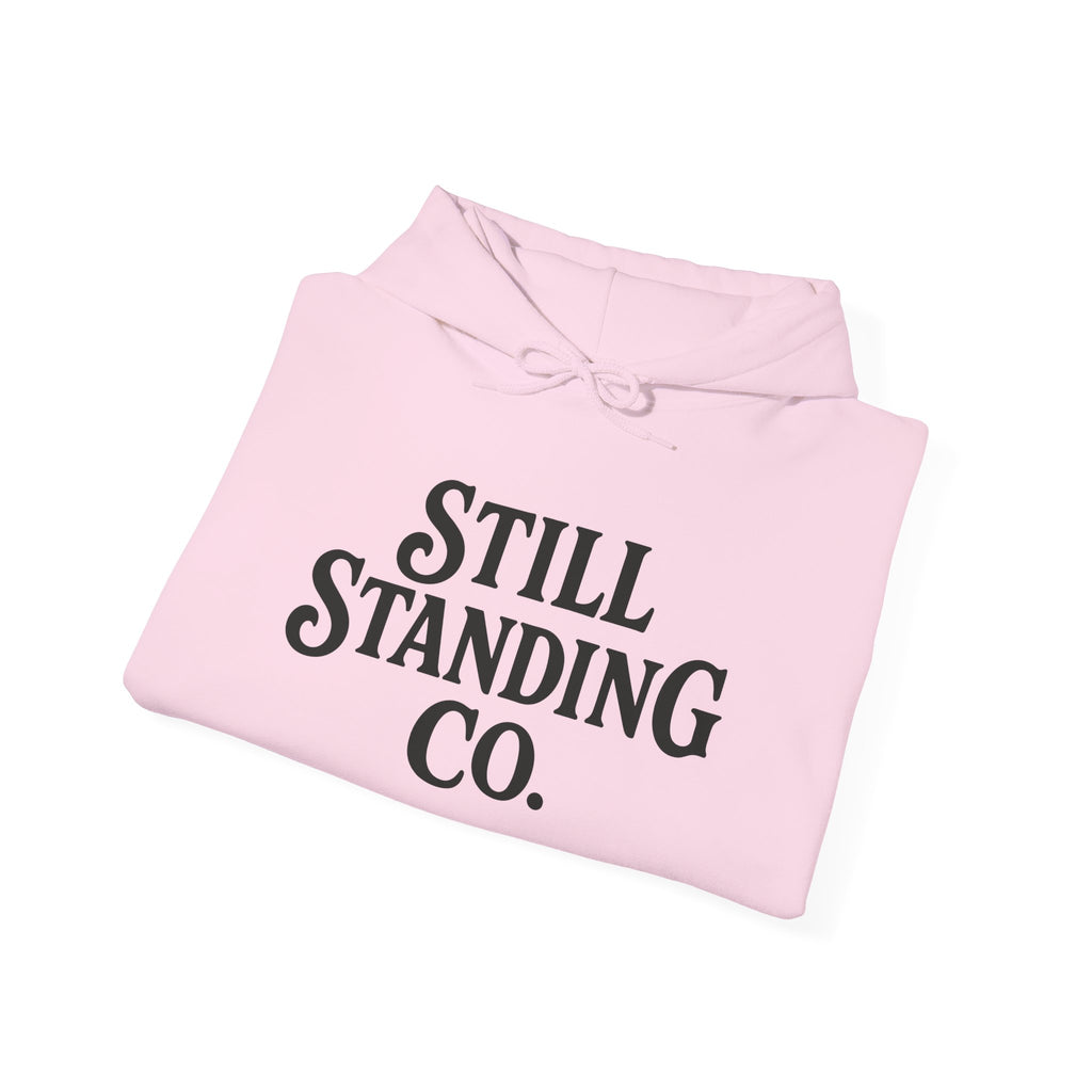 Still Standing Co. Hoodie — Inspirational Vintage Logo Hooded Sweatshirt