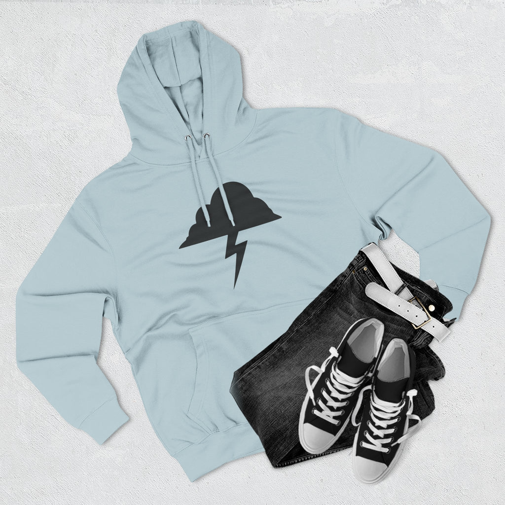 Hoodie - Built After the Storm Lightning Cloud Graphic