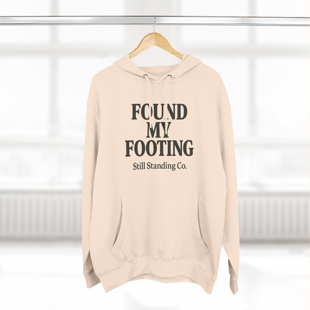 Found My Footing Hoodie — "Found My Footing" Inspirational Fleece Hoodie