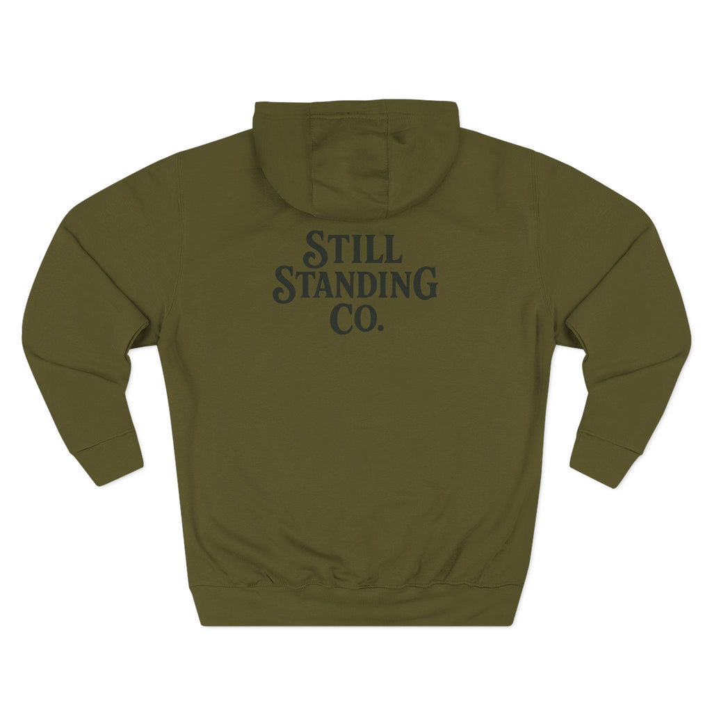 Hoodie - "Still Standing" Inspirational Fleece Hoodie