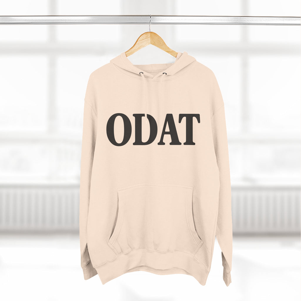ODAT Hoodie — Minimalist Text Graphic Fleece Pullover