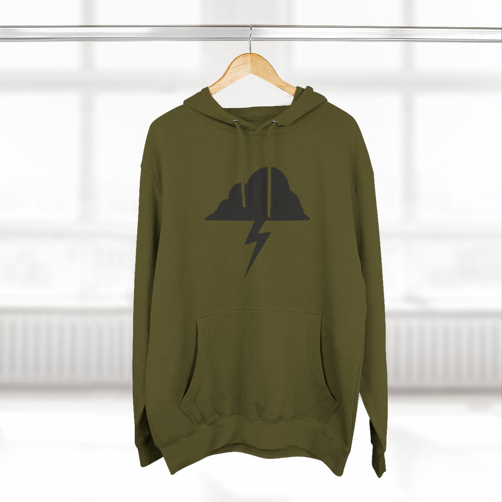 Hoodie - Built After the Storm Lightning Cloud Graphic