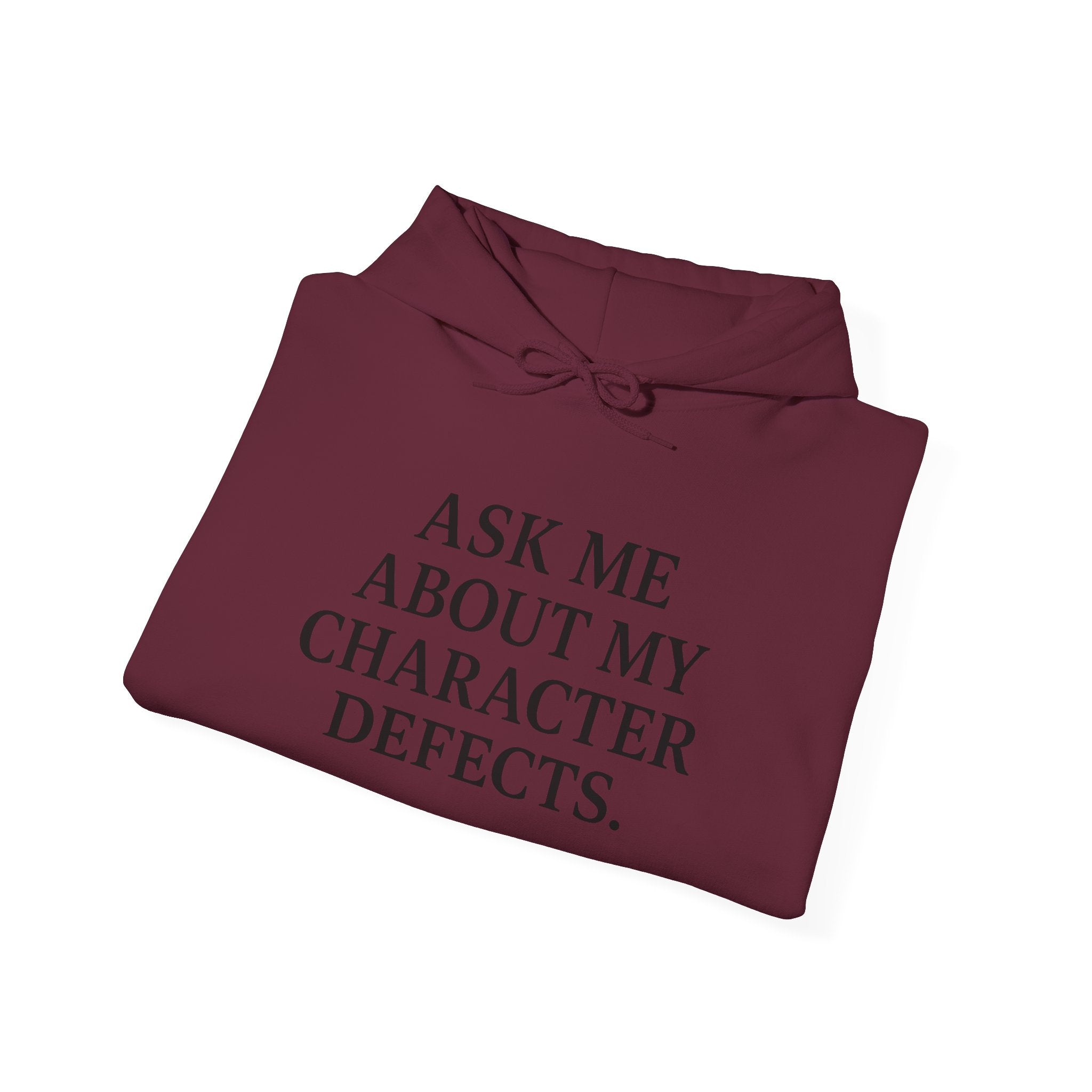 Ask Me About My Character Defects Hoodie — Still Standing Co. Graphic Pullover