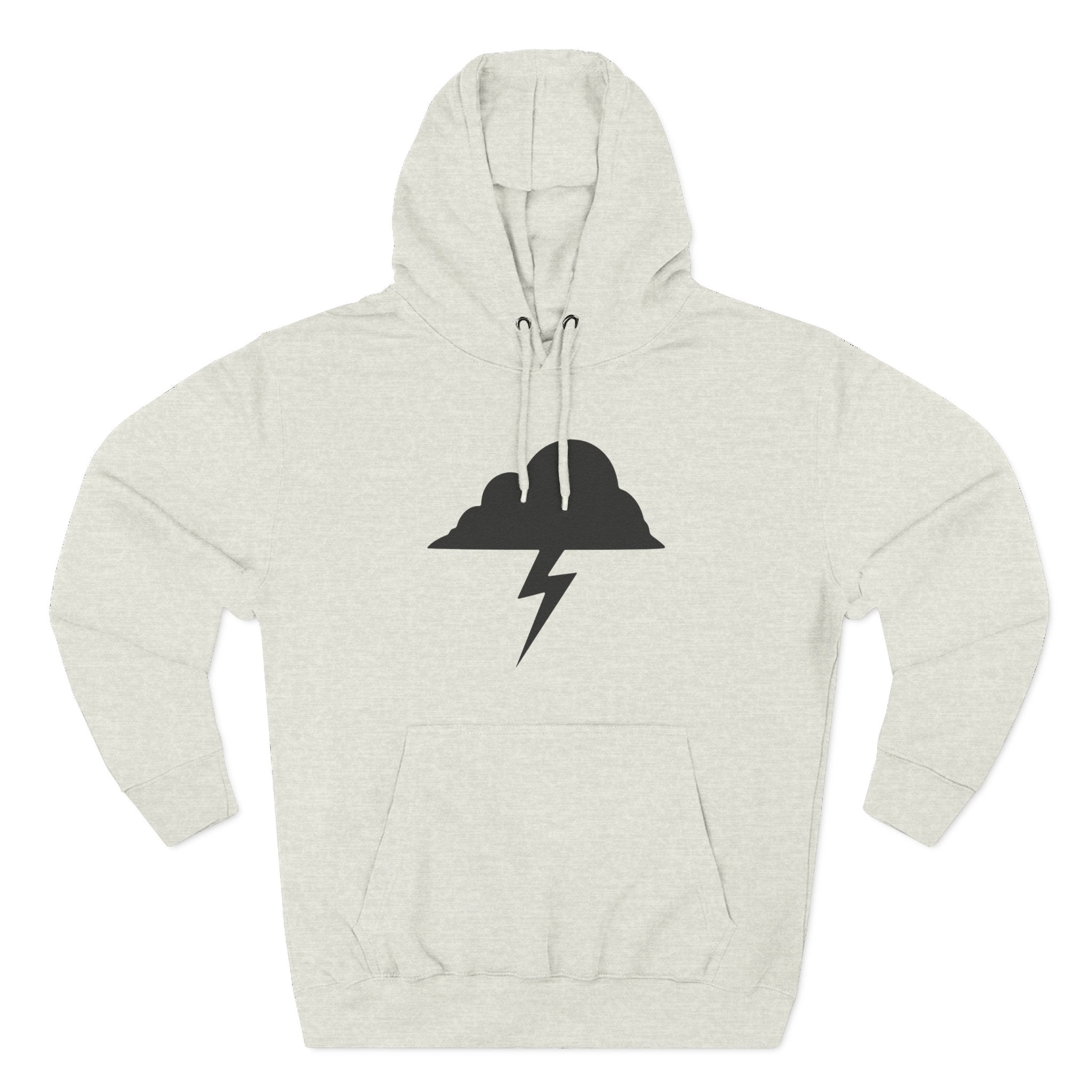 Hoodie - Built After the Storm Lightning Cloud Graphic