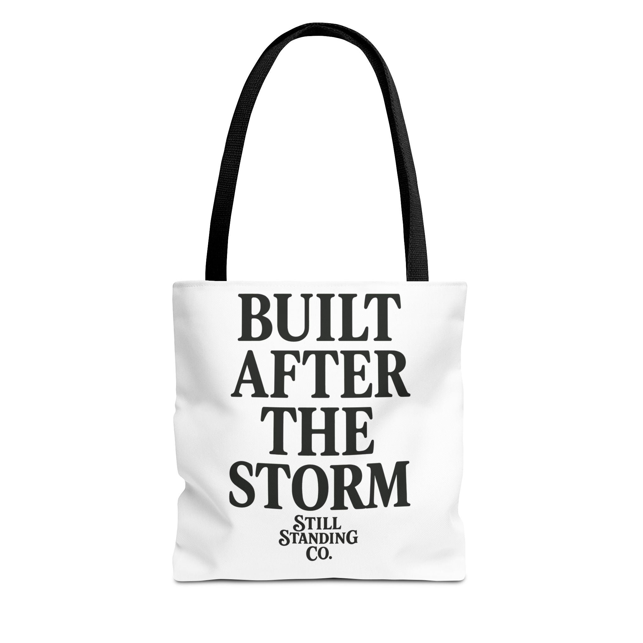 Built After the Storm Tote Bag – Inspirational Storm Cloud Graphic Tote