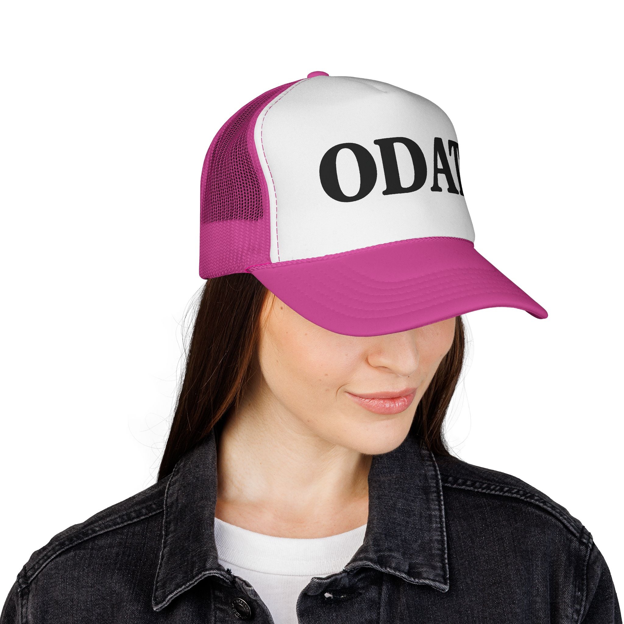 ODAT Trucker Hat - Retro Bold Logo Mesh Cap