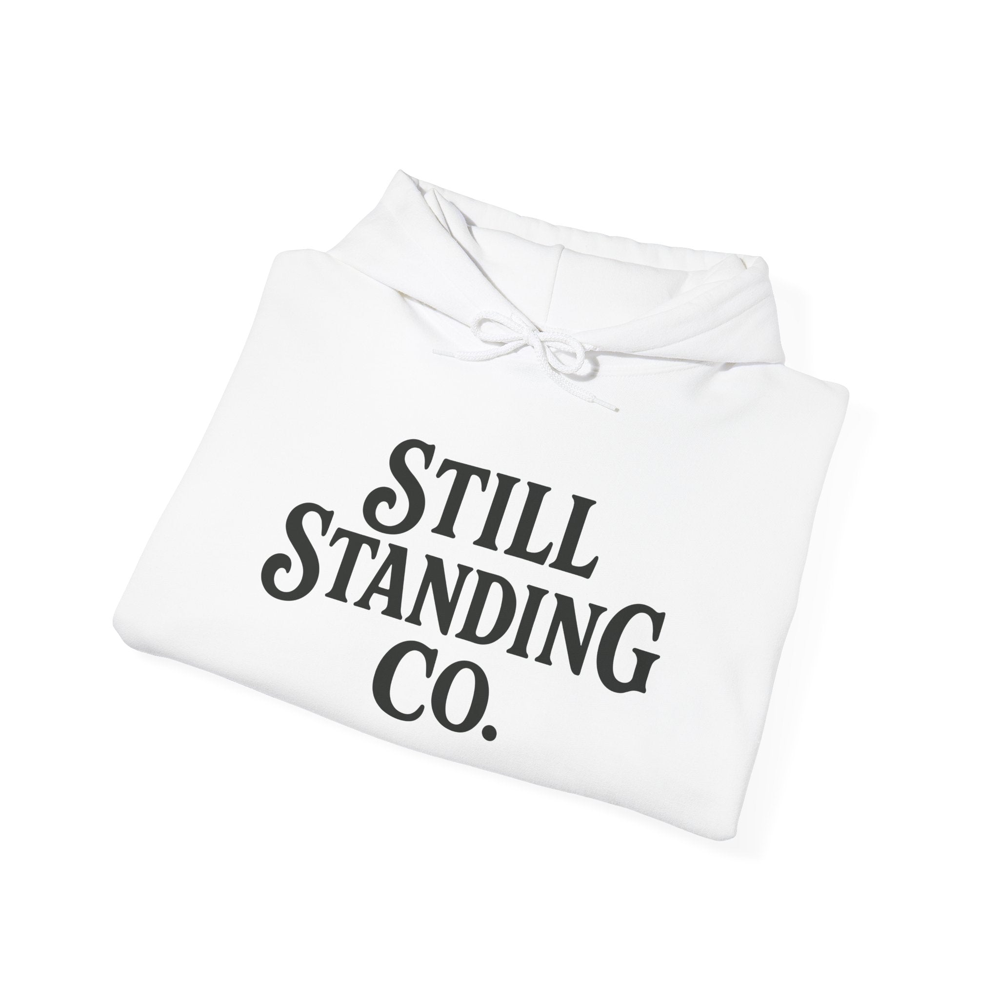 Still Standing Co. Hoodie — Inspirational Vintage Logo Hooded Sweatshirt