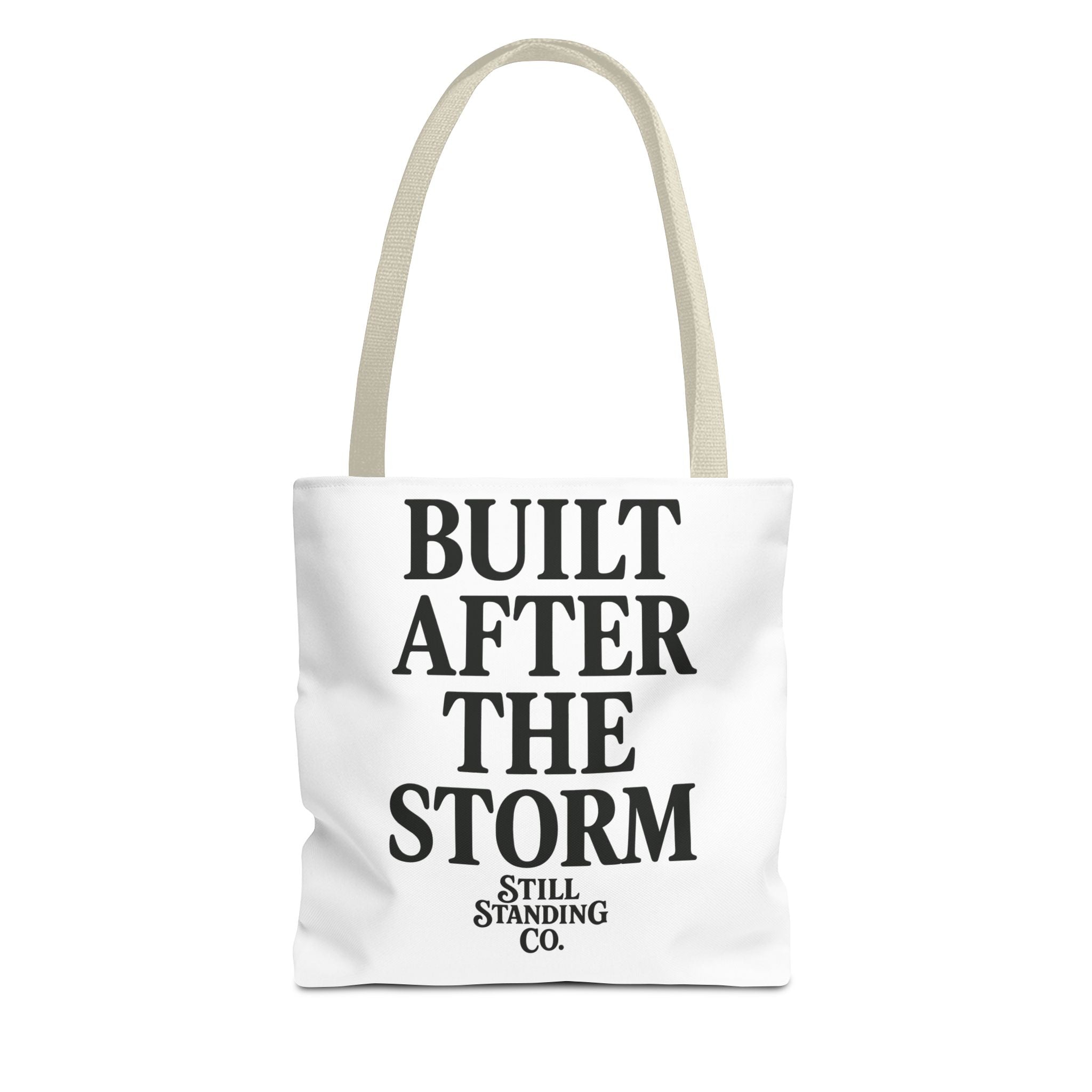 Built After the Storm Tote Bag – Inspirational Storm Cloud Graphic Tote