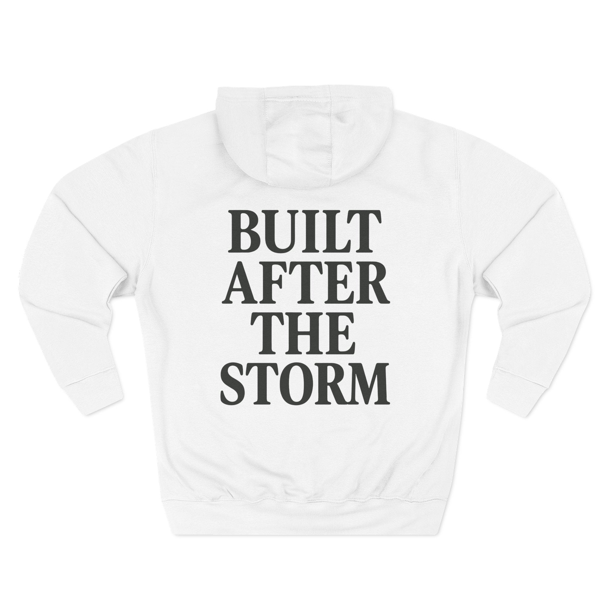 Hoodie - Built After the Storm Lightning Cloud Graphic