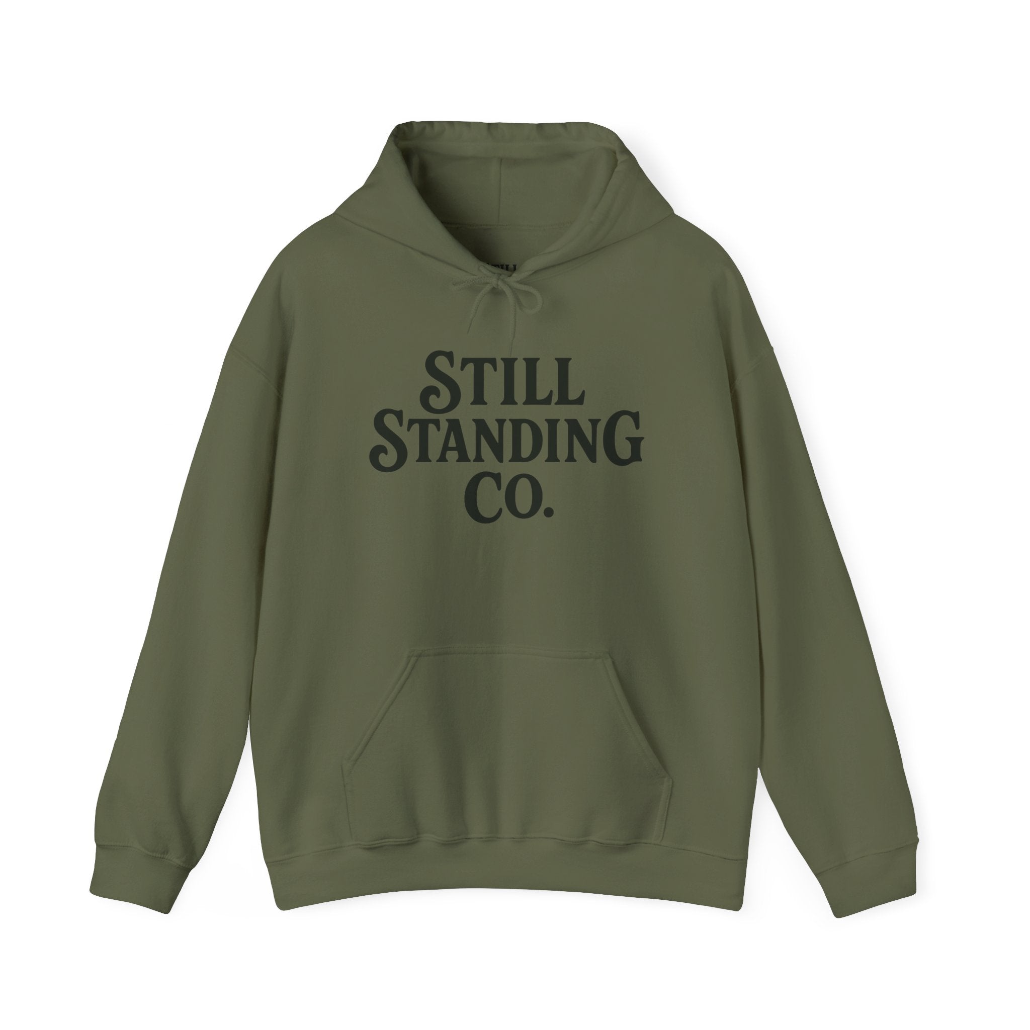 Still Standing Co. Hoodie — Inspirational Vintage Logo Hooded Sweatshirt