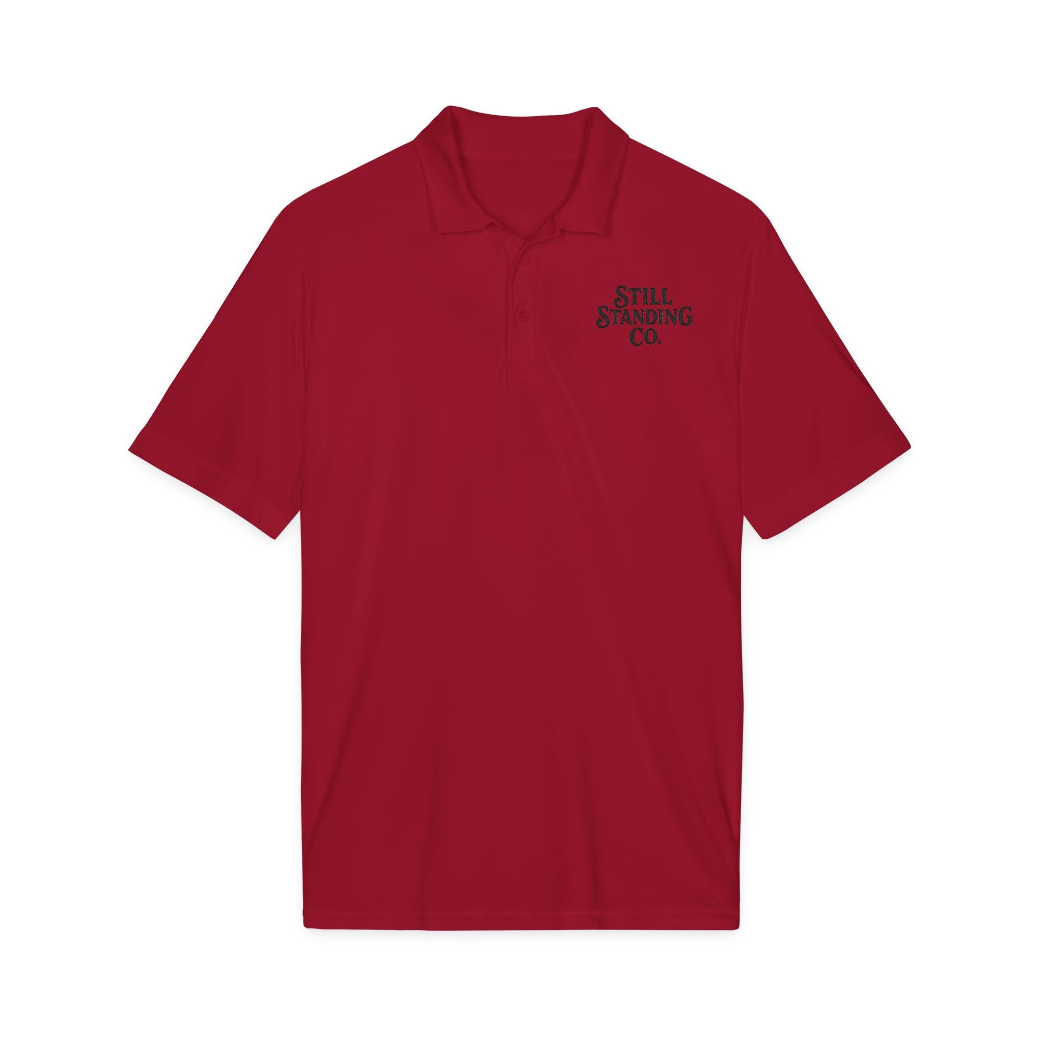 Still Standing Co. Polo Shirt — Embroidered Logo Performance Polo