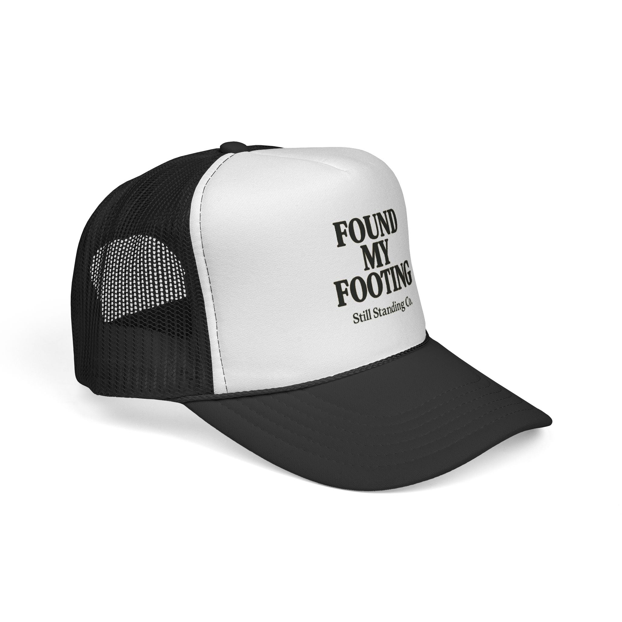 Trucker Cap – "Found My Footing" Vintage Mesh Hat (Still Standing Co.)