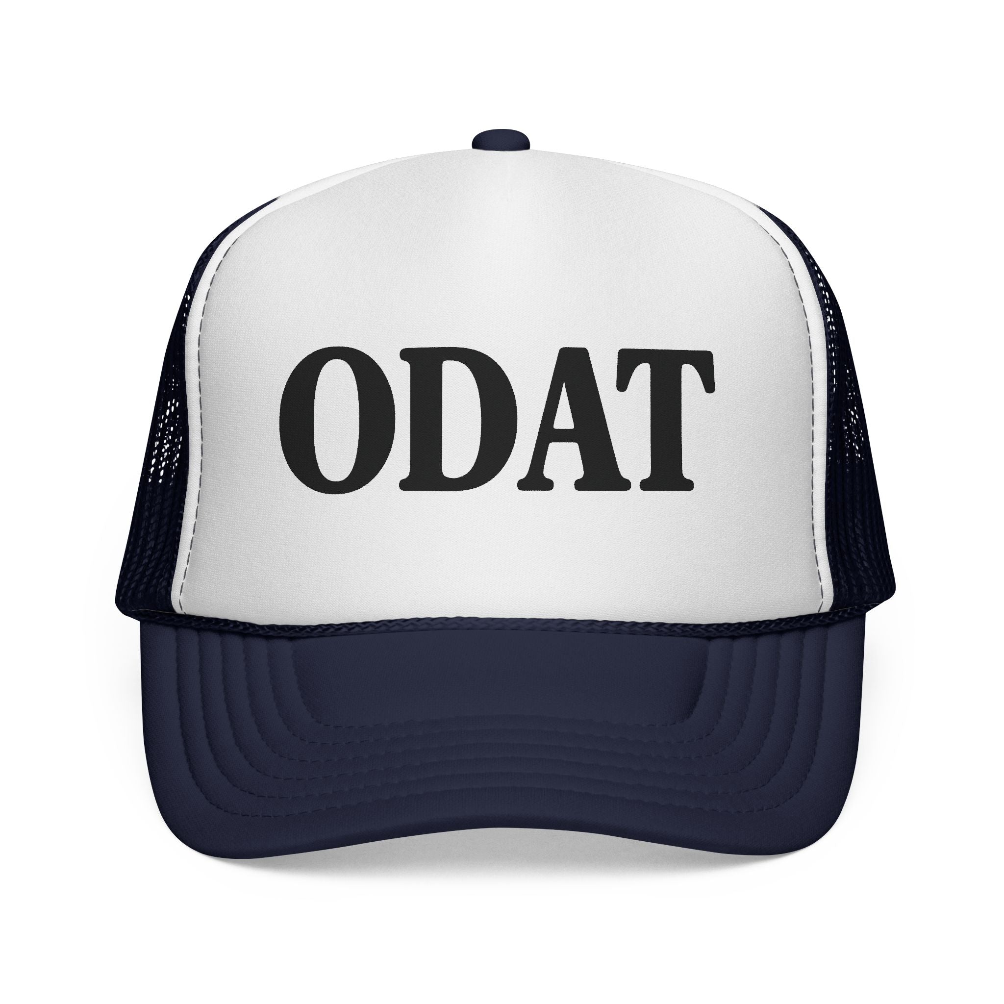 ODAT Trucker Hat - Retro Bold Logo Mesh Cap