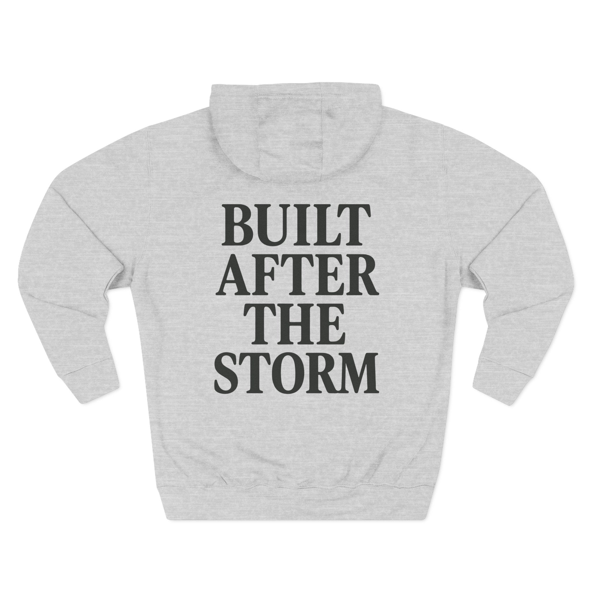 Hoodie - Built After the Storm Lightning Cloud Graphic