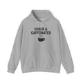 Sober & Caffeinated Hoodie – Funny Coffee Recovery Sweatshirt