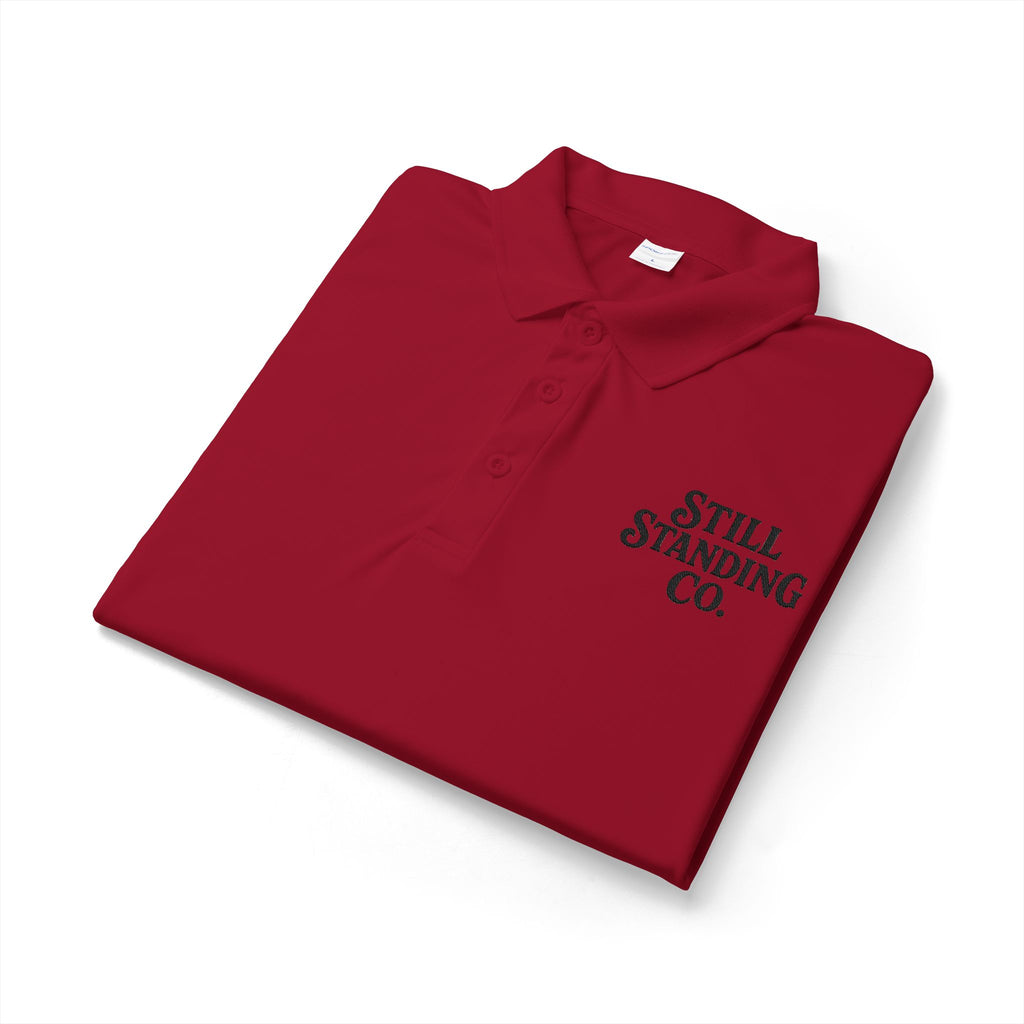 Still Standing Co. Polo Shirt — Embroidered Logo Performance Polo
