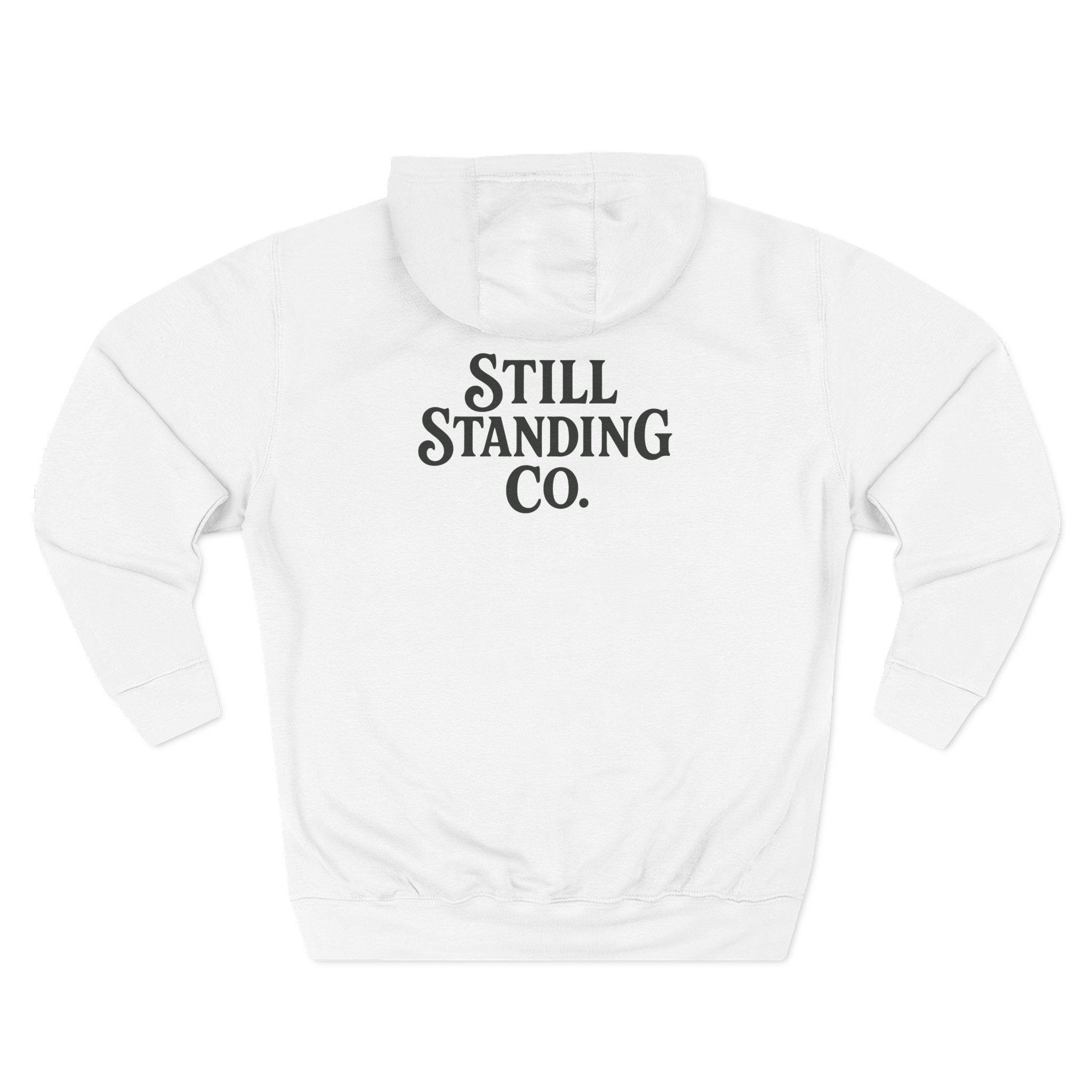 Hoodie - "Still Standing" Inspirational Fleece Hoodie