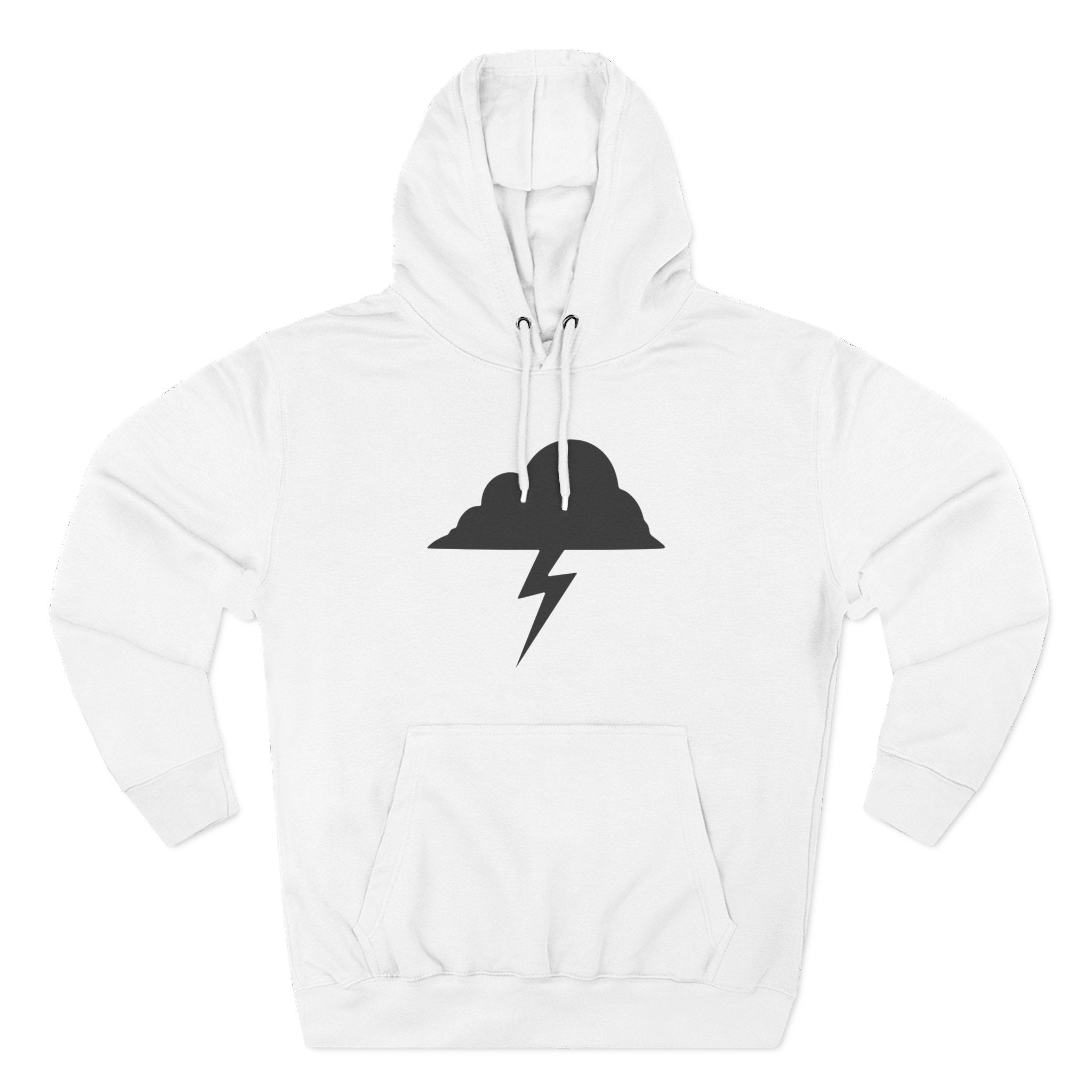 Hoodie - Built After the Storm Lightning Cloud Graphic