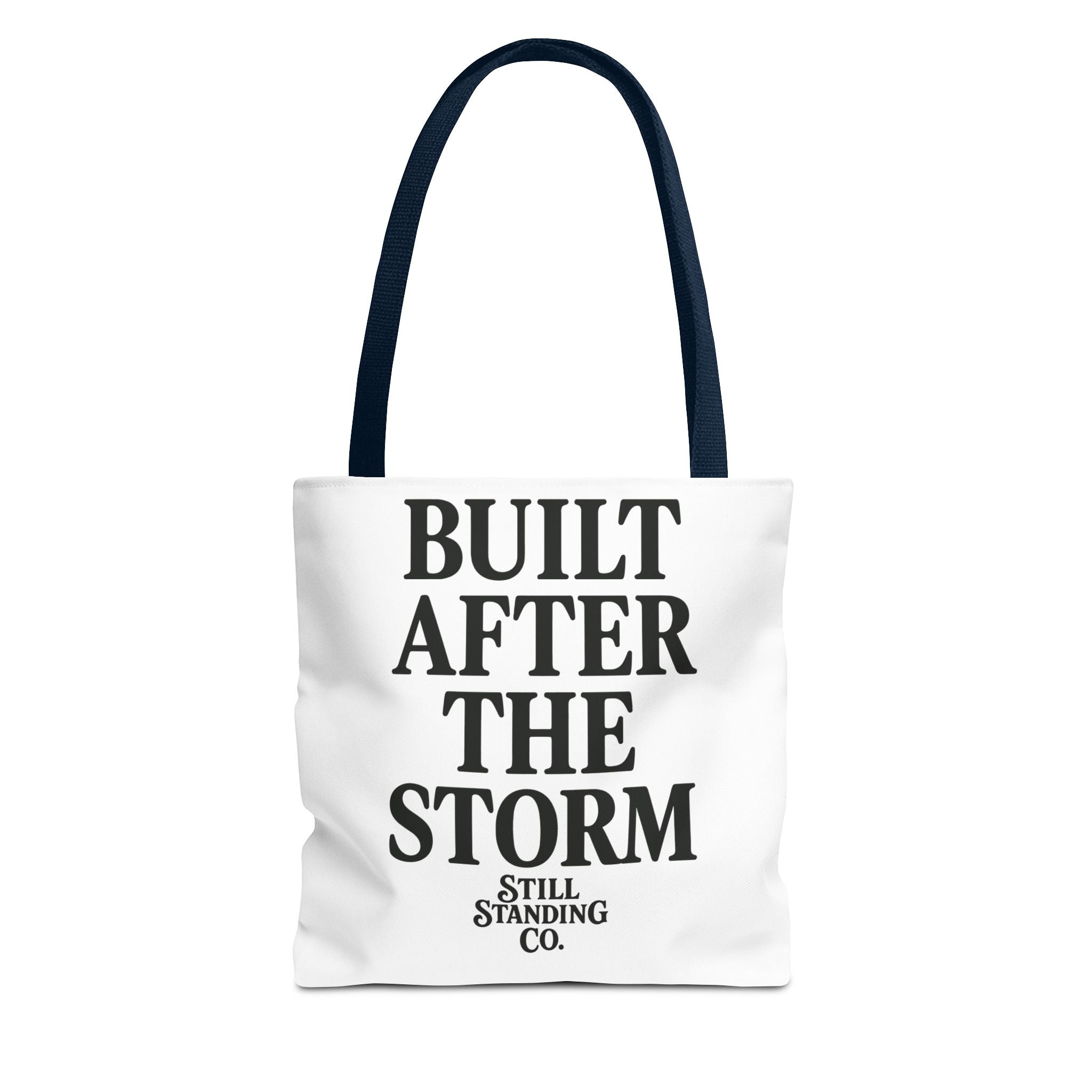 Built After the Storm Tote Bag – Inspirational Storm Cloud Graphic Tote