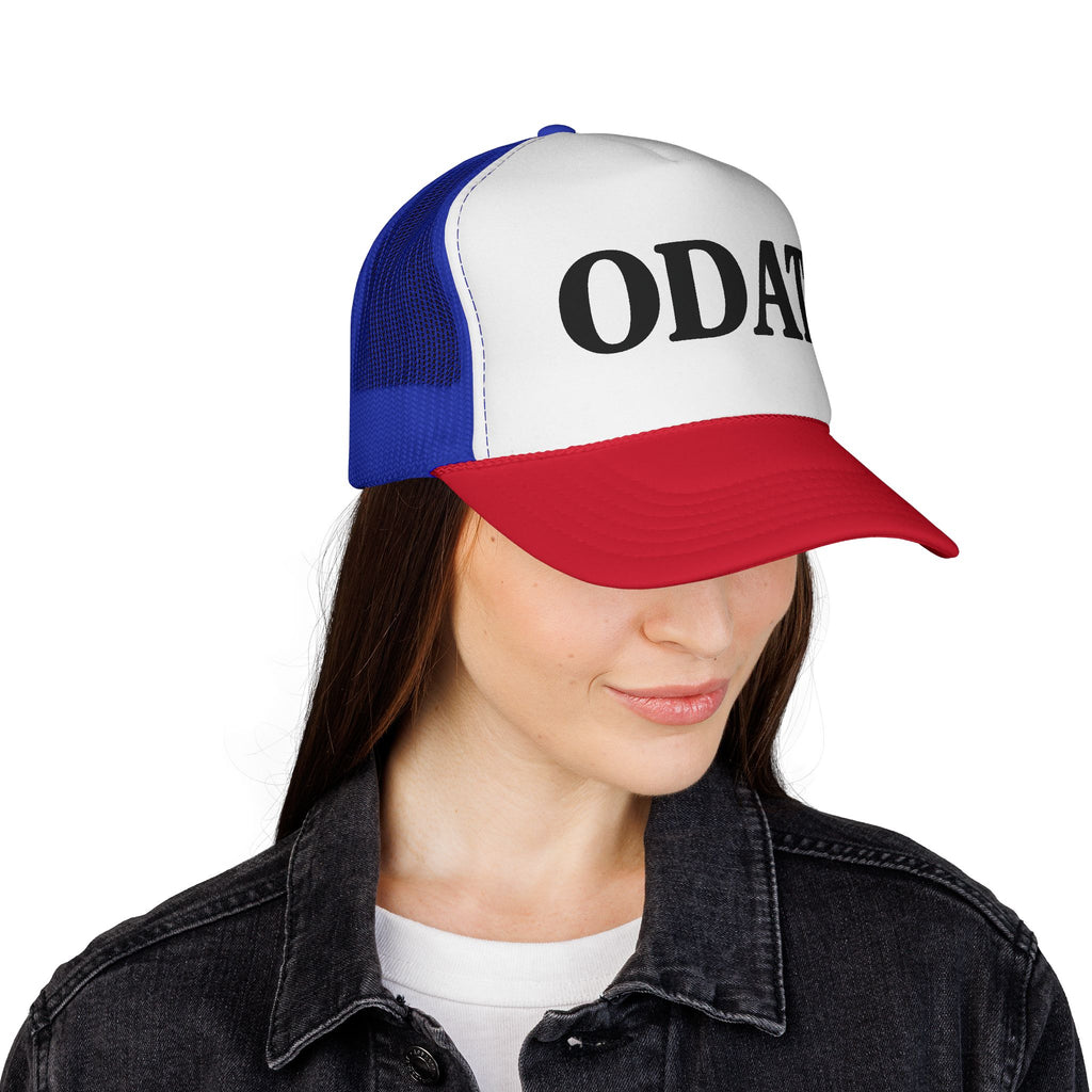 ODAT Trucker Hat - Retro Bold Logo Mesh Cap