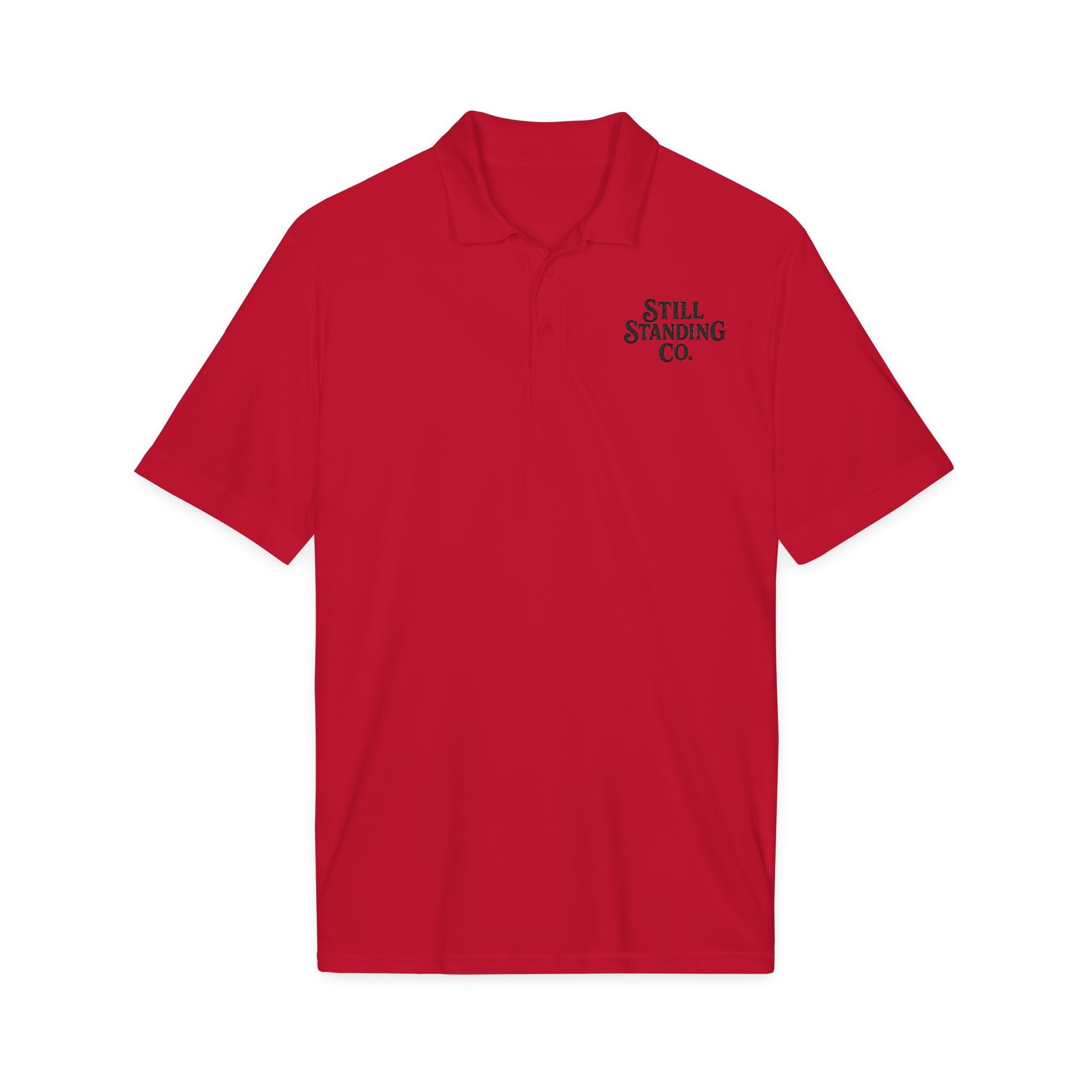 Still Standing Co. Polo Shirt — Embroidered Logo Performance Polo