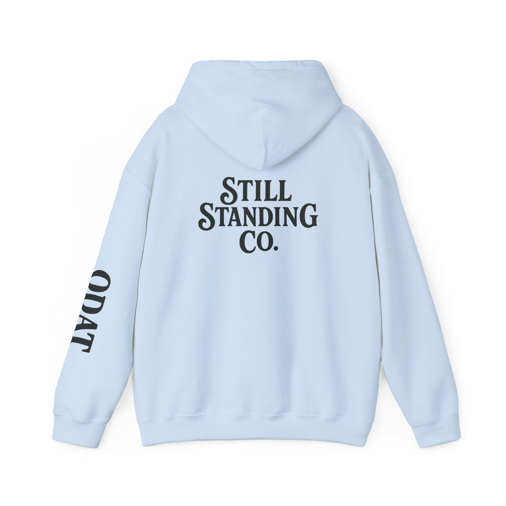 Ask Me About My Character Defects Hoodie — Still Standing Co. Graphic Pullover
