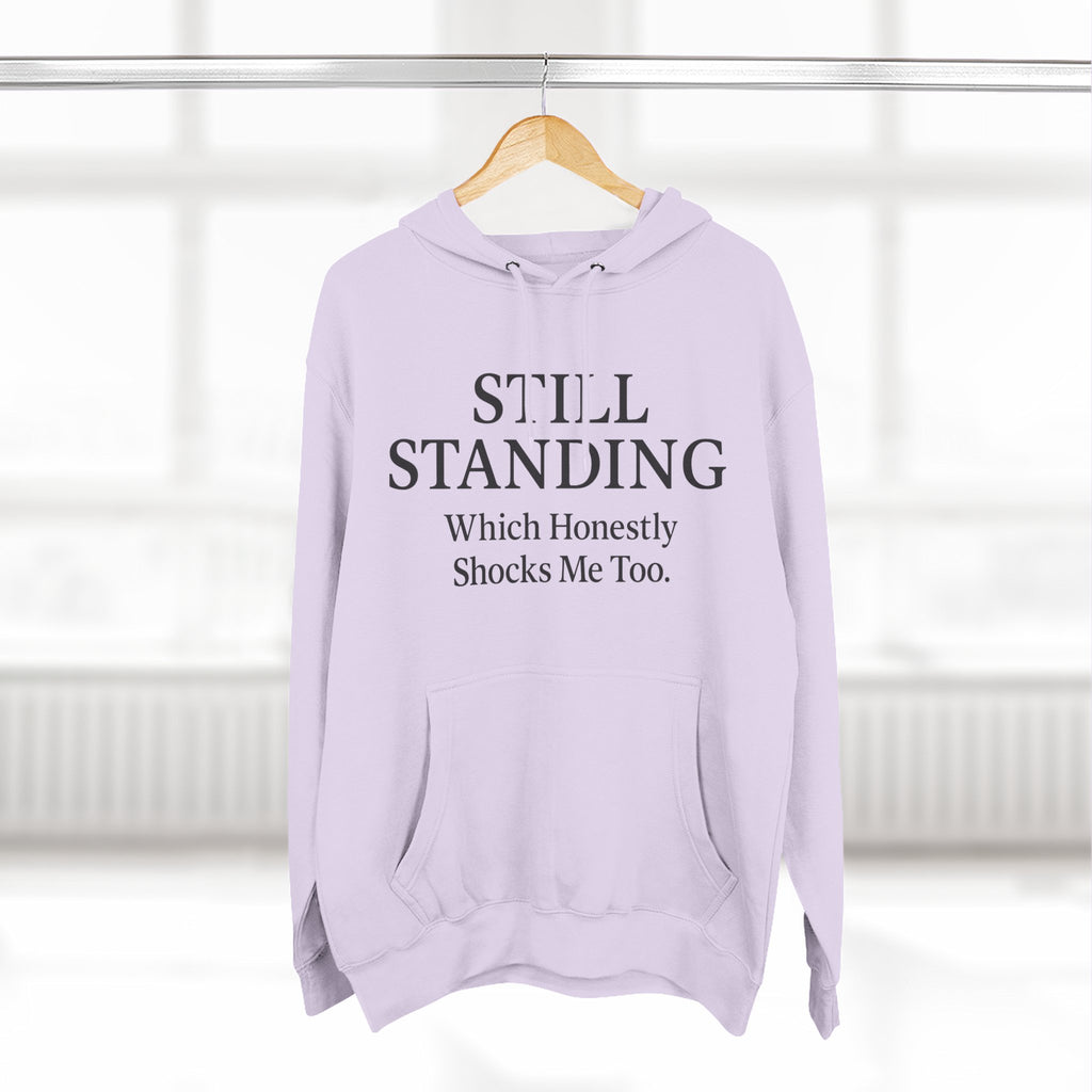 Hoodie - "Still Standing" Inspirational Fleece Hoodie