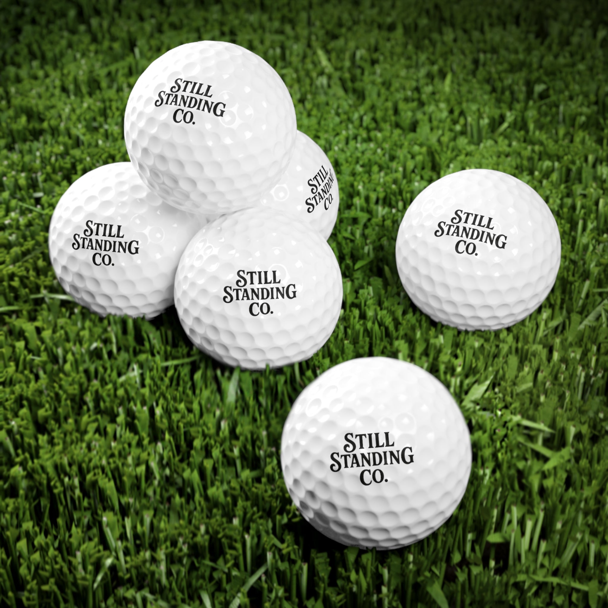 Still Standing Golf Balls, 6pcs