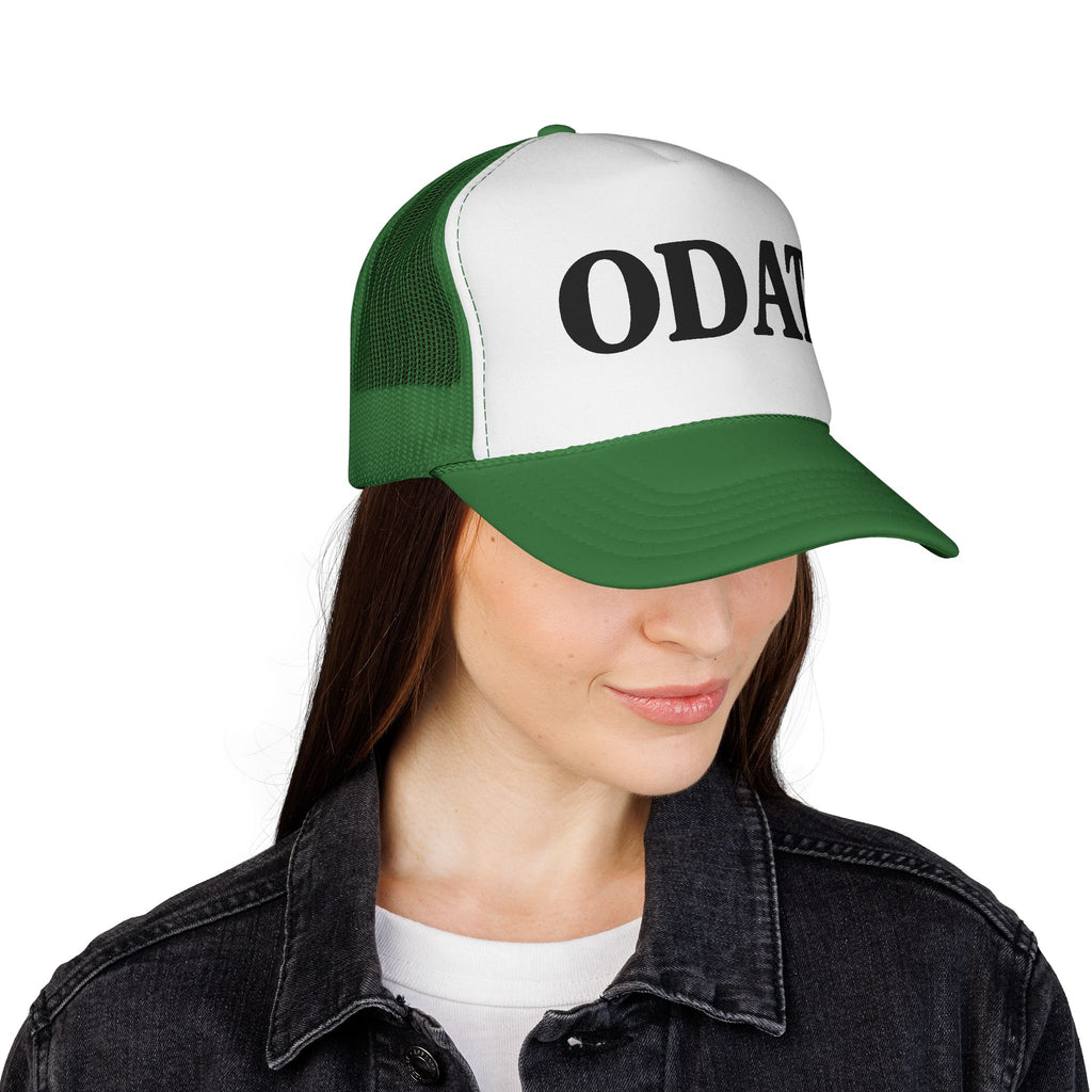 ODAT Trucker Hat - Retro Bold Logo Mesh Cap