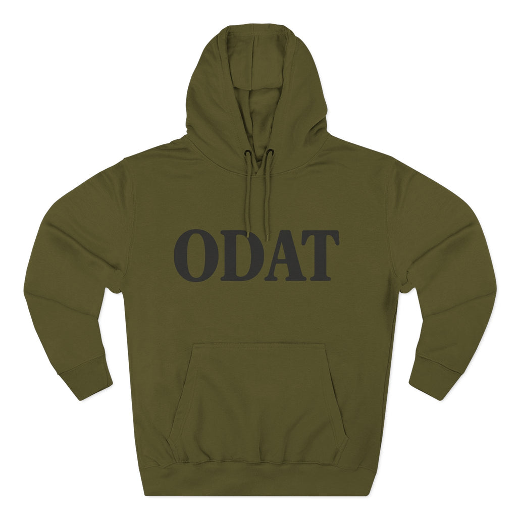 ODAT Hoodie — Minimalist Text Graphic Fleece Pullover