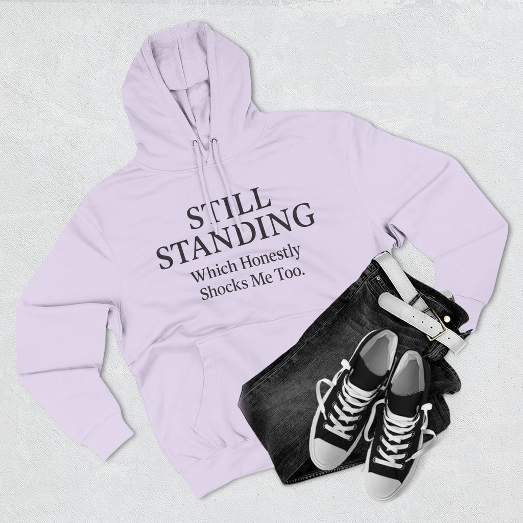 Hoodie - "Still Standing" Inspirational Fleece Hoodie