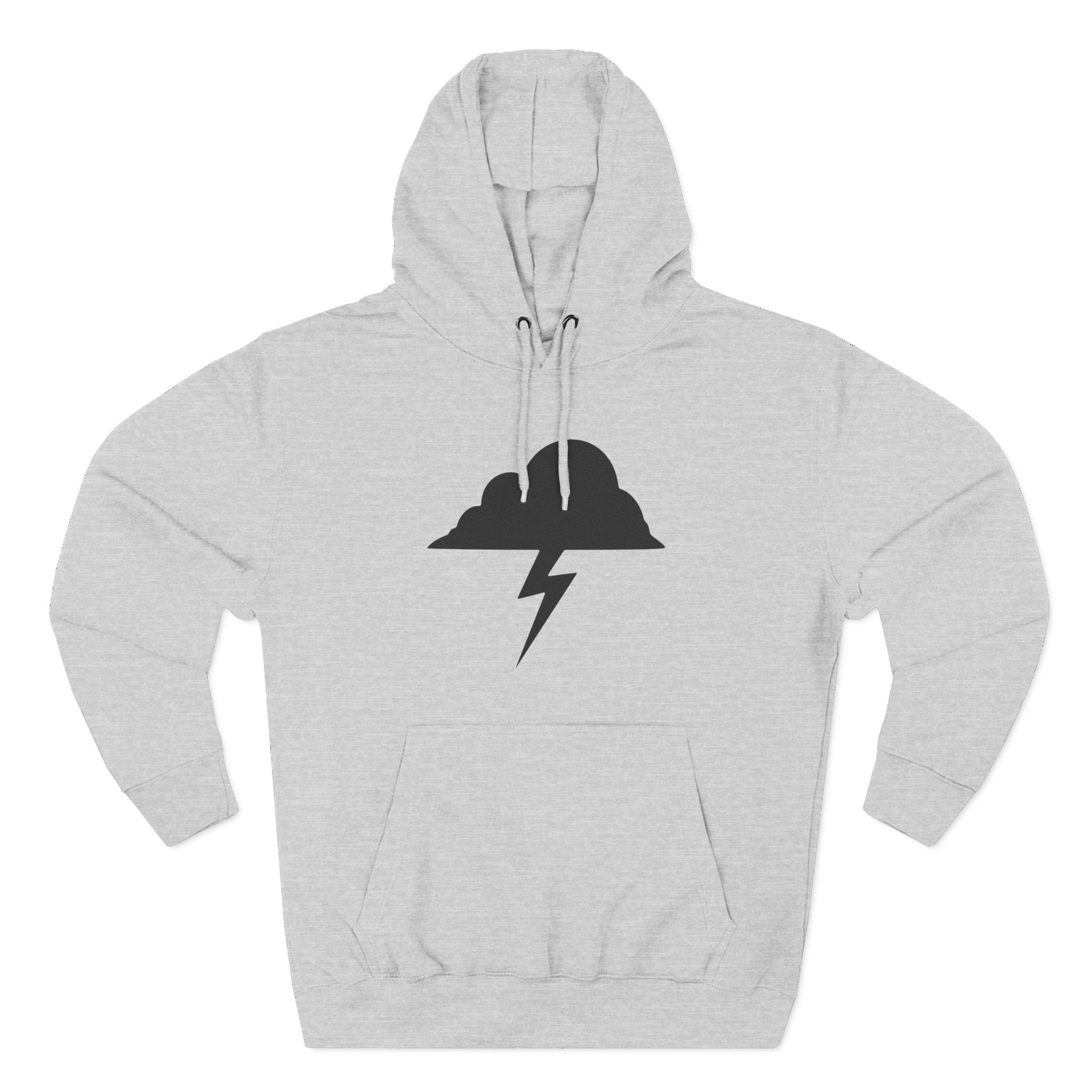 Hoodie - Built After the Storm Lightning Cloud Graphic
