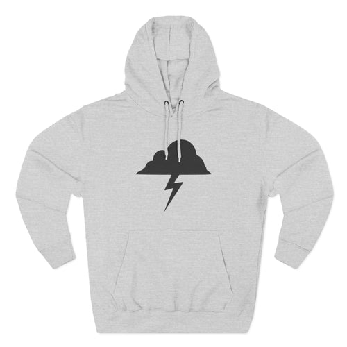 Hoodie - Built After the Storm Lightning Cloud Graphic