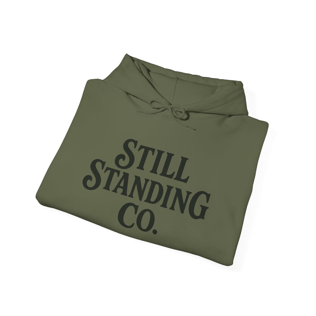 Still Standing Co. Hoodie — Inspirational Vintage Logo Hooded Sweatshirt