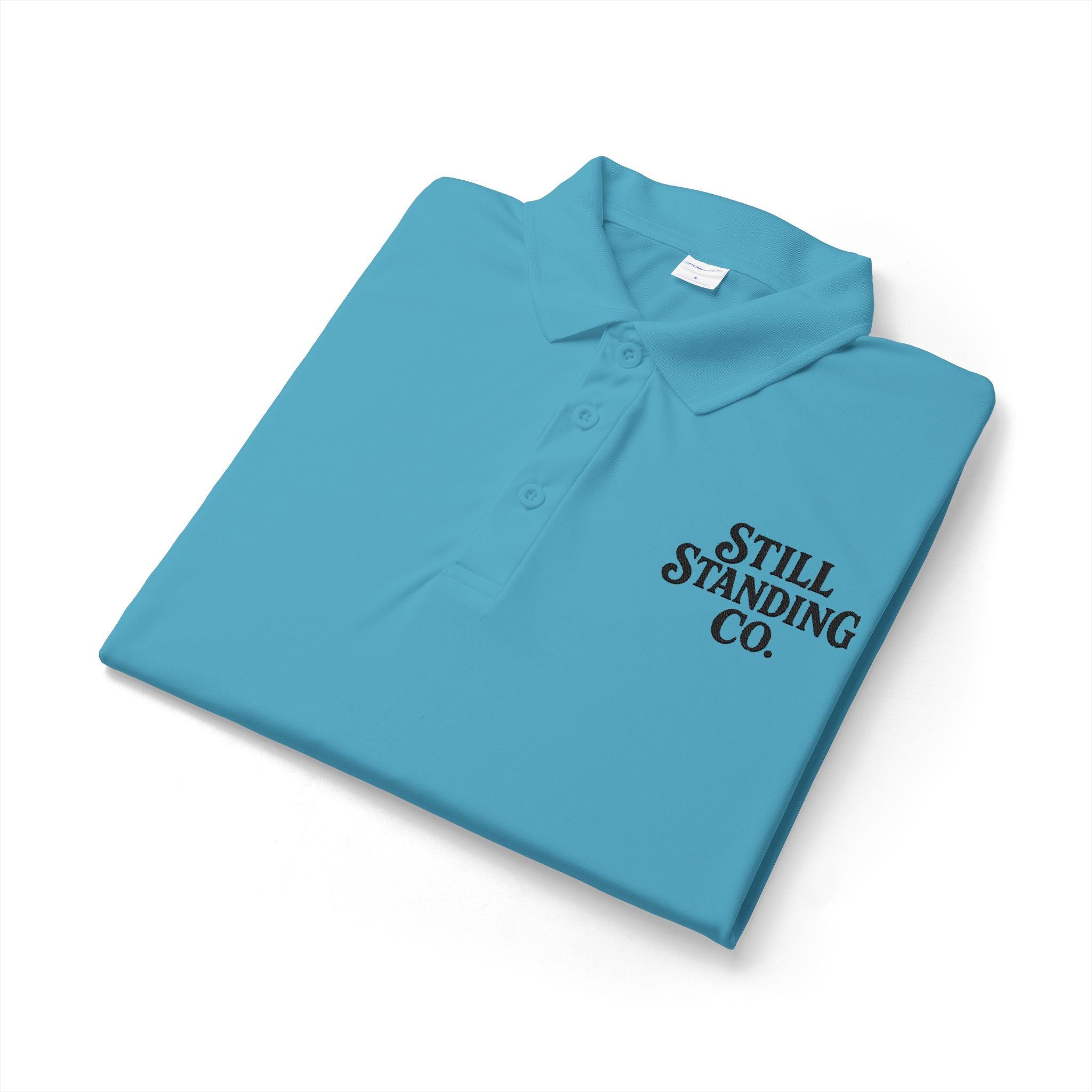 Still Standing Co. Polo Shirt — Embroidered Logo Performance Polo