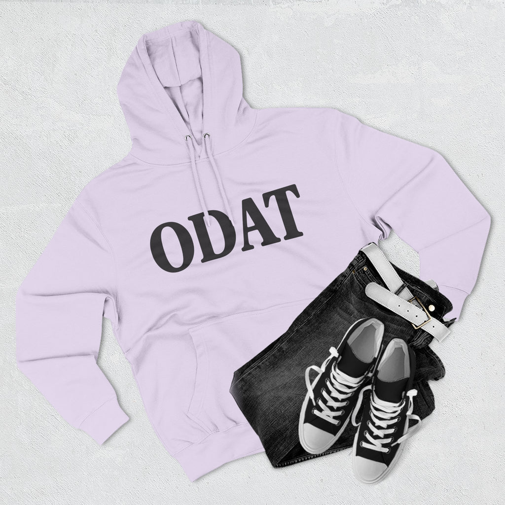 ODAT Hoodie — Minimalist Text Graphic Fleece Pullover