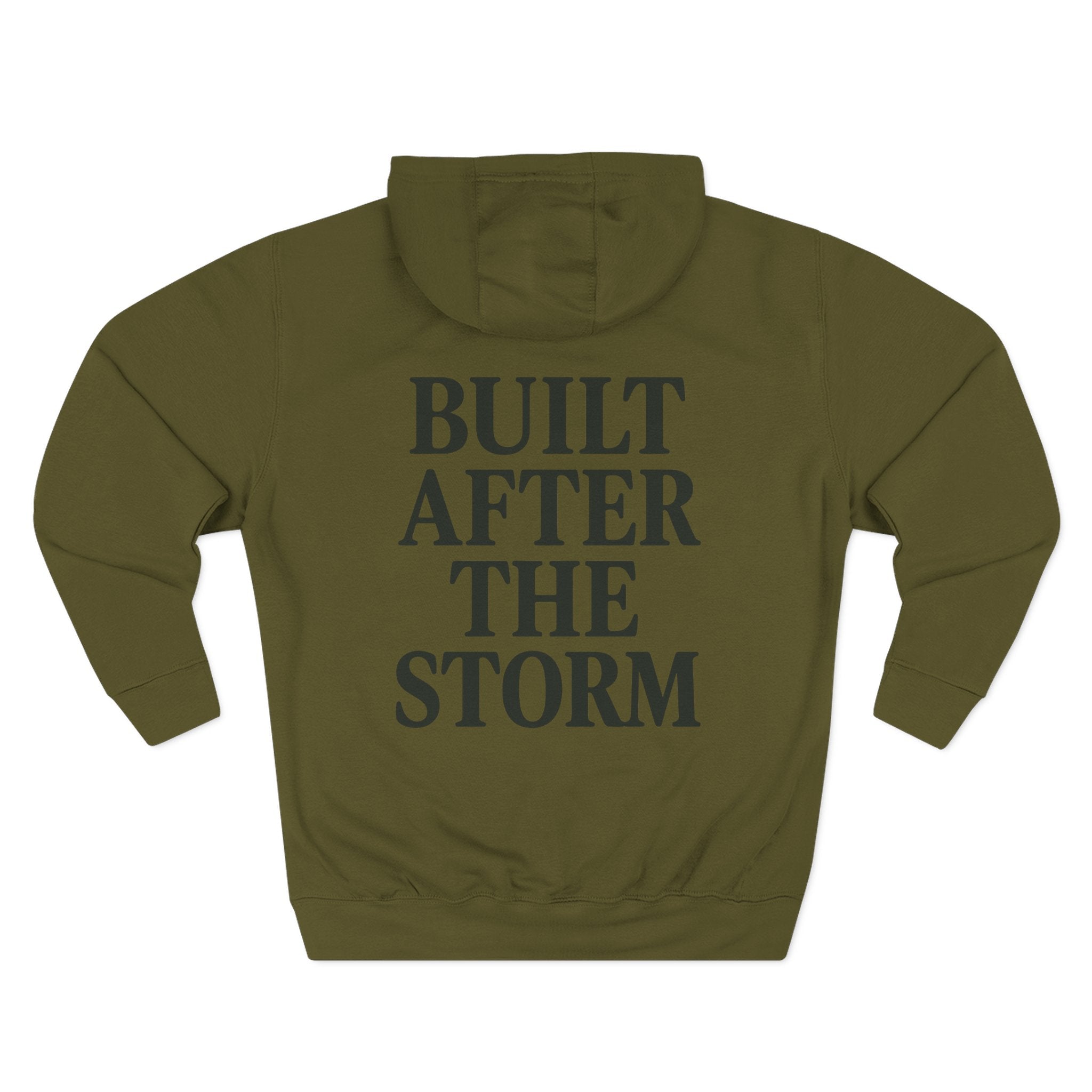 Hoodie - Built After the Storm Lightning Cloud Graphic