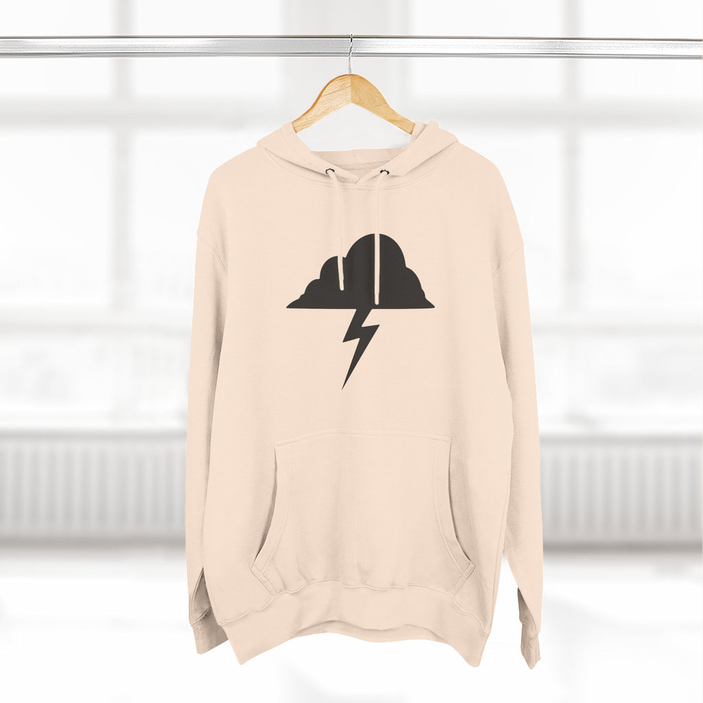 Hoodie - Built After the Storm Lightning Cloud Graphic