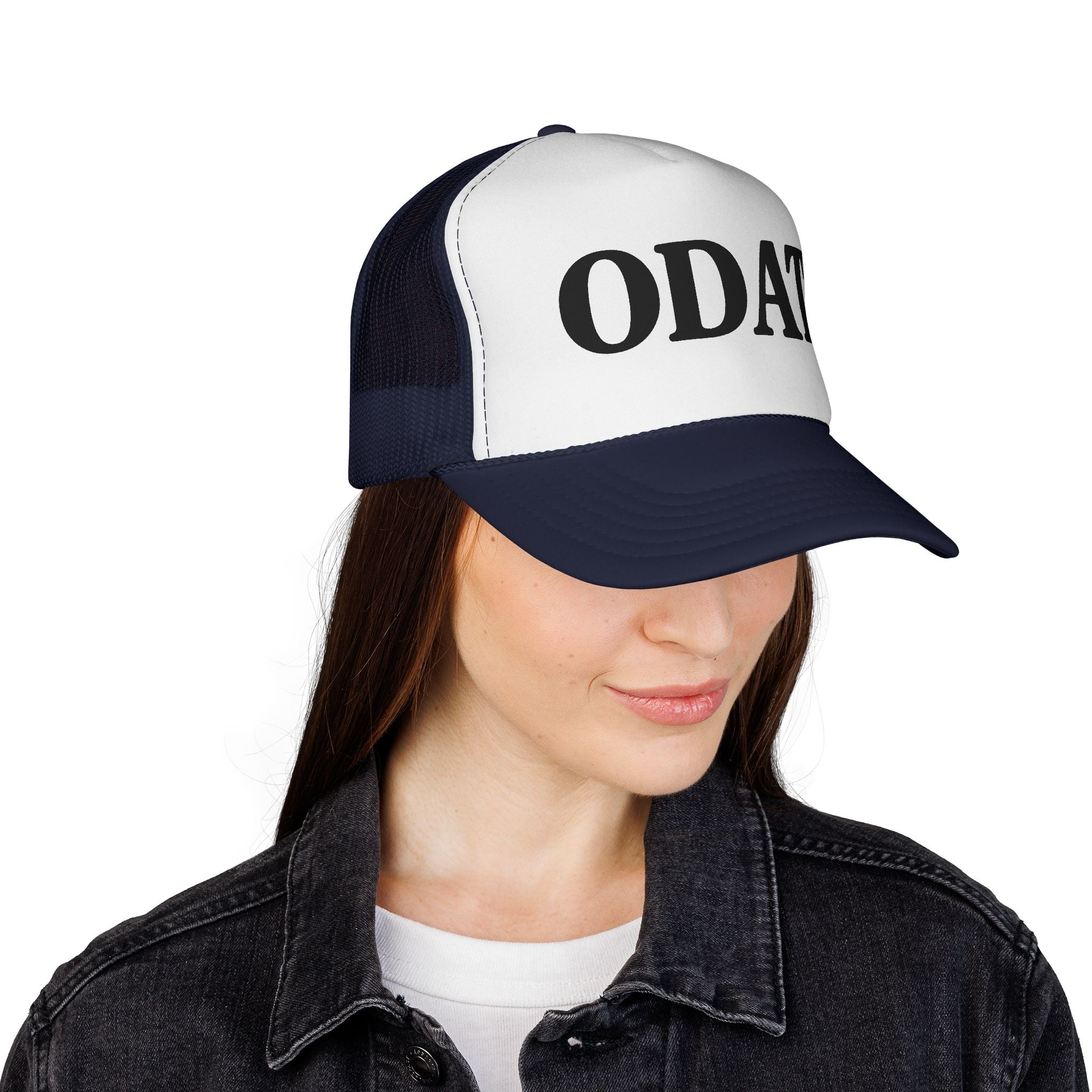 ODAT Trucker Hat - Retro Bold Logo Mesh Cap