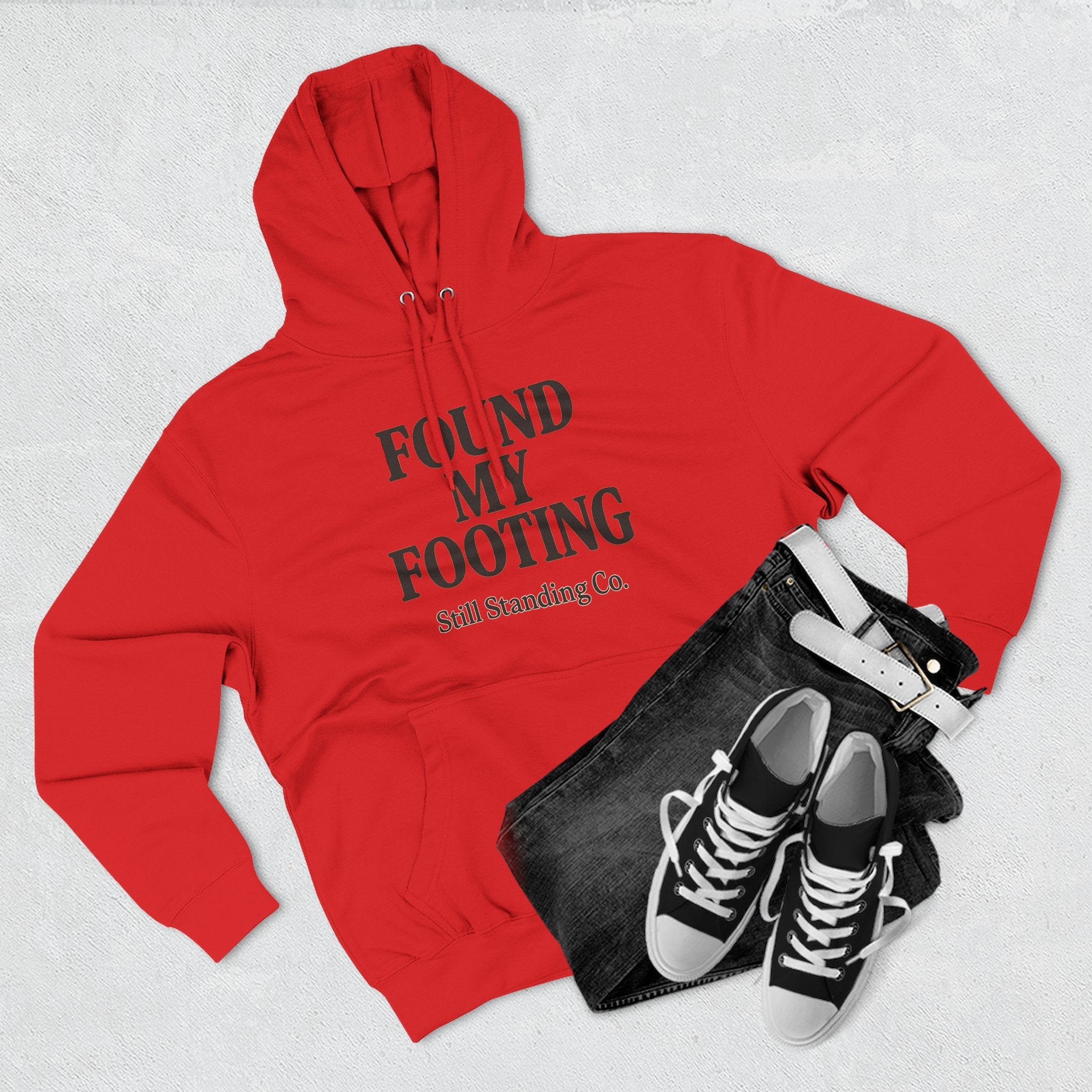 Found My Footing Hoodie — "Found My Footing" Inspirational Fleece Hoodie