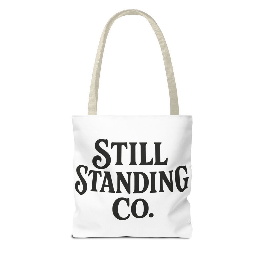 Still Standing Co. ODAT Tote Bag - Vintage Script Logo All-Over Print Tote