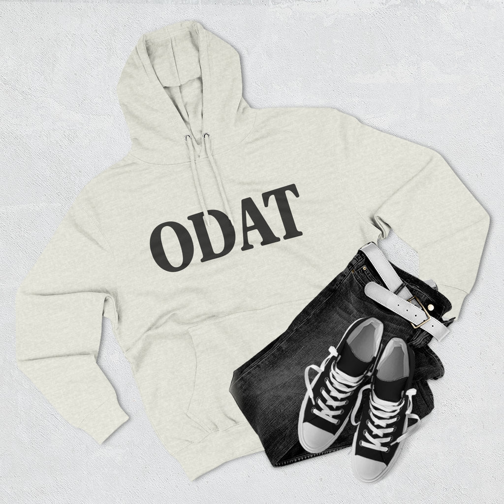 ODAT Hoodie — Minimalist Text Graphic Fleece Pullover