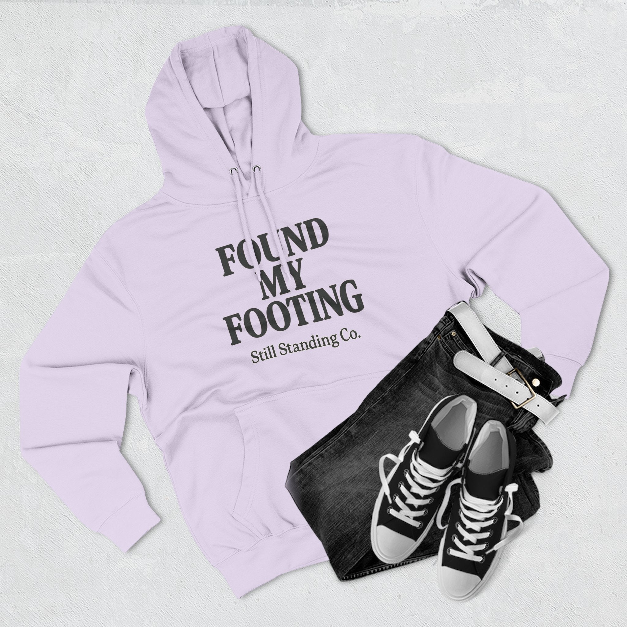 Found My Footing Hoodie — "Found My Footing" Inspirational Fleece Hoodie