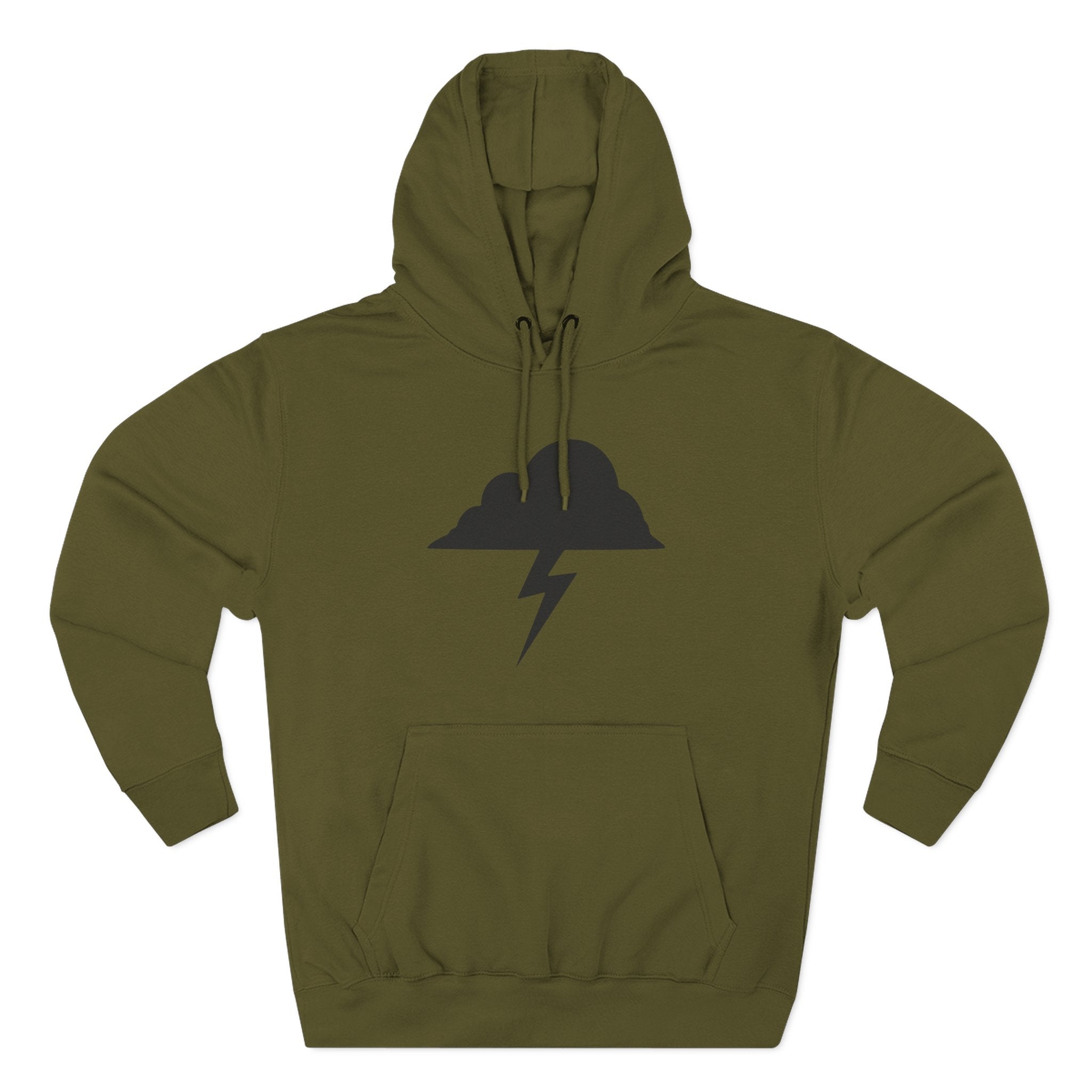 Hoodie - Built After the Storm Lightning Cloud Graphic