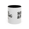 Sober & Feral Accent Coffee Mug — Funny Recovery Gift, 11/15oz Ceramic